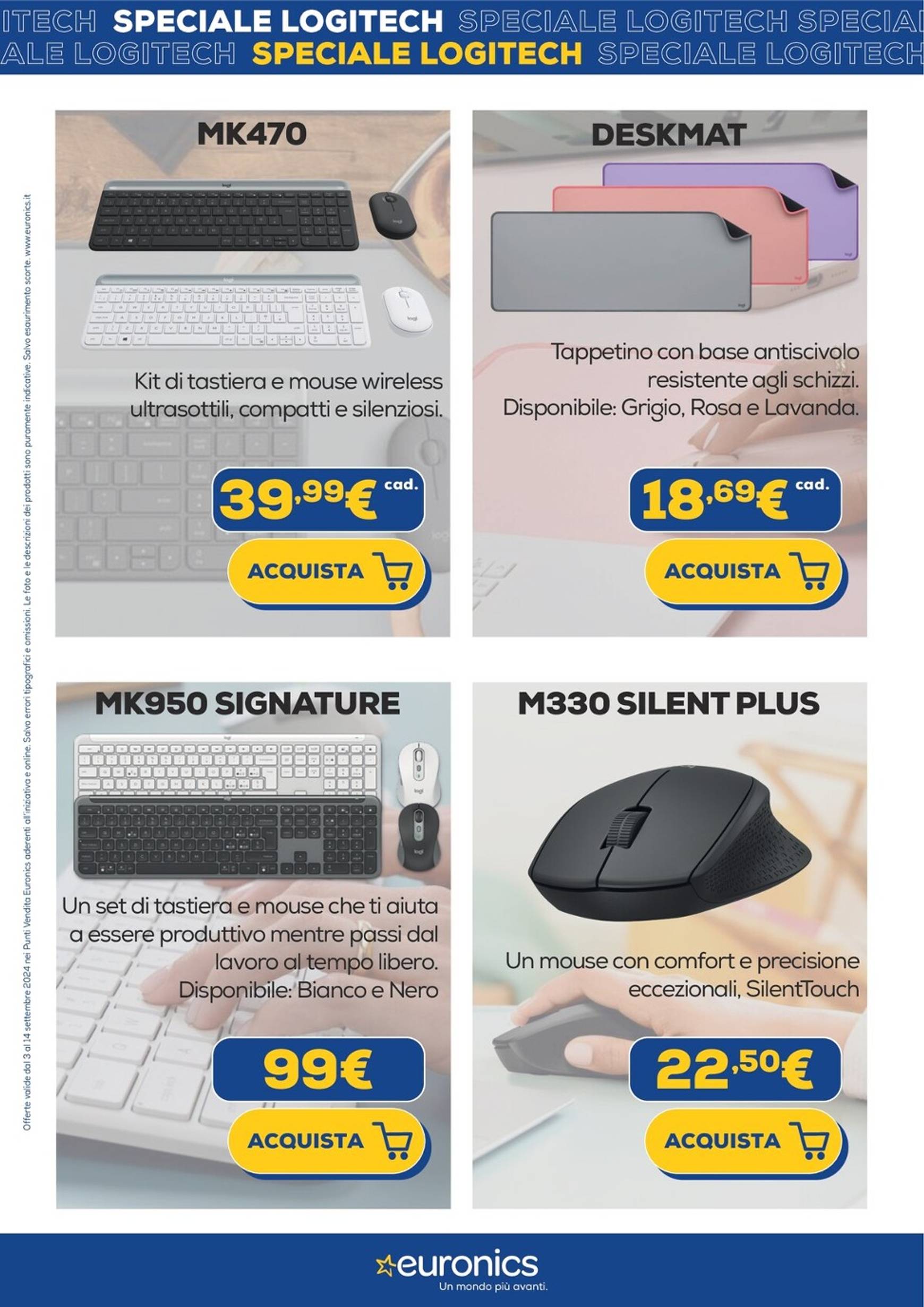 euronics - Nuovo volantino Euronics - Speciale Logitech 03.09. - 14.09. - page: 6