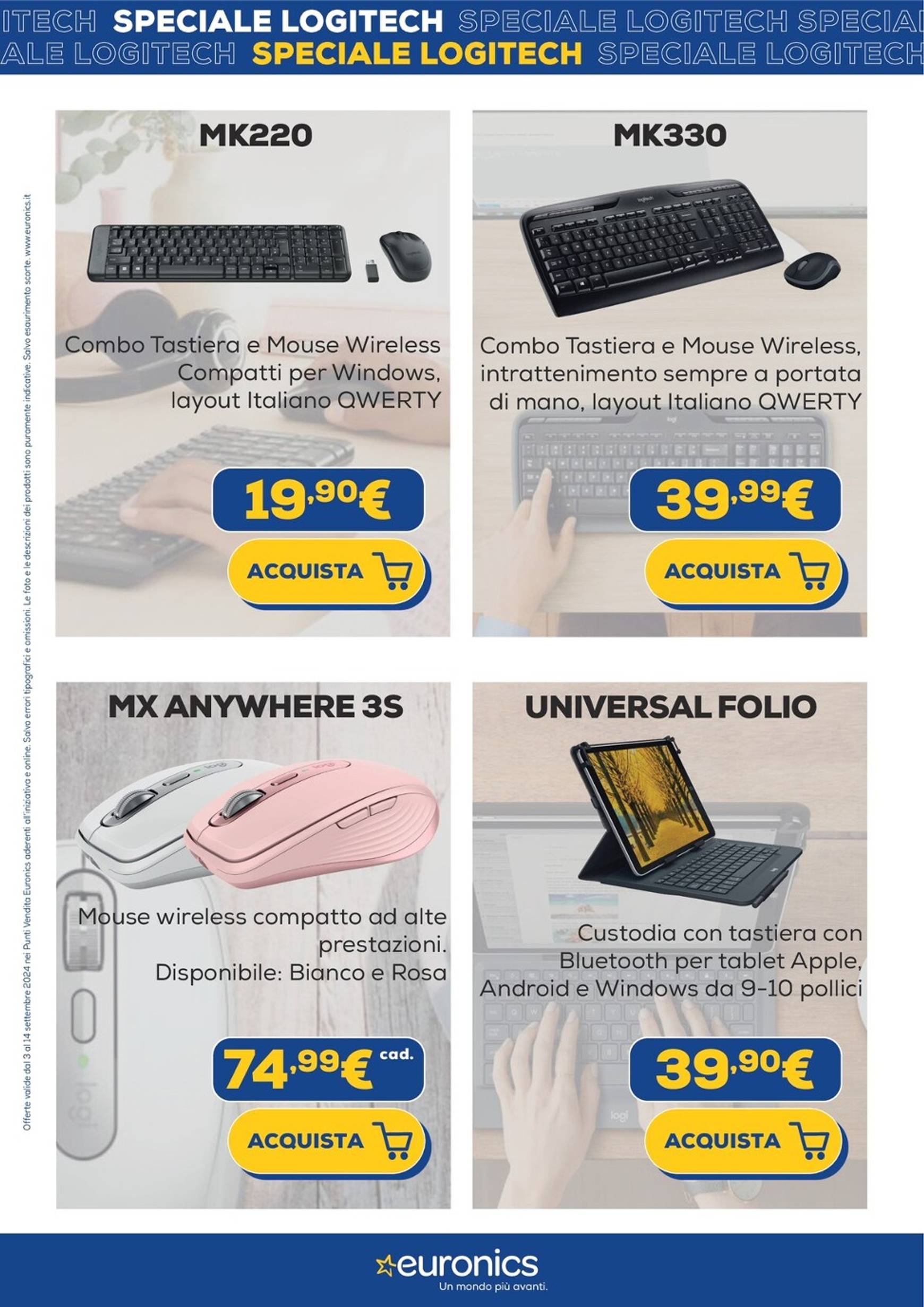 euronics - Nuovo volantino Euronics - Speciale Logitech 03.09. - 14.09. - page: 3