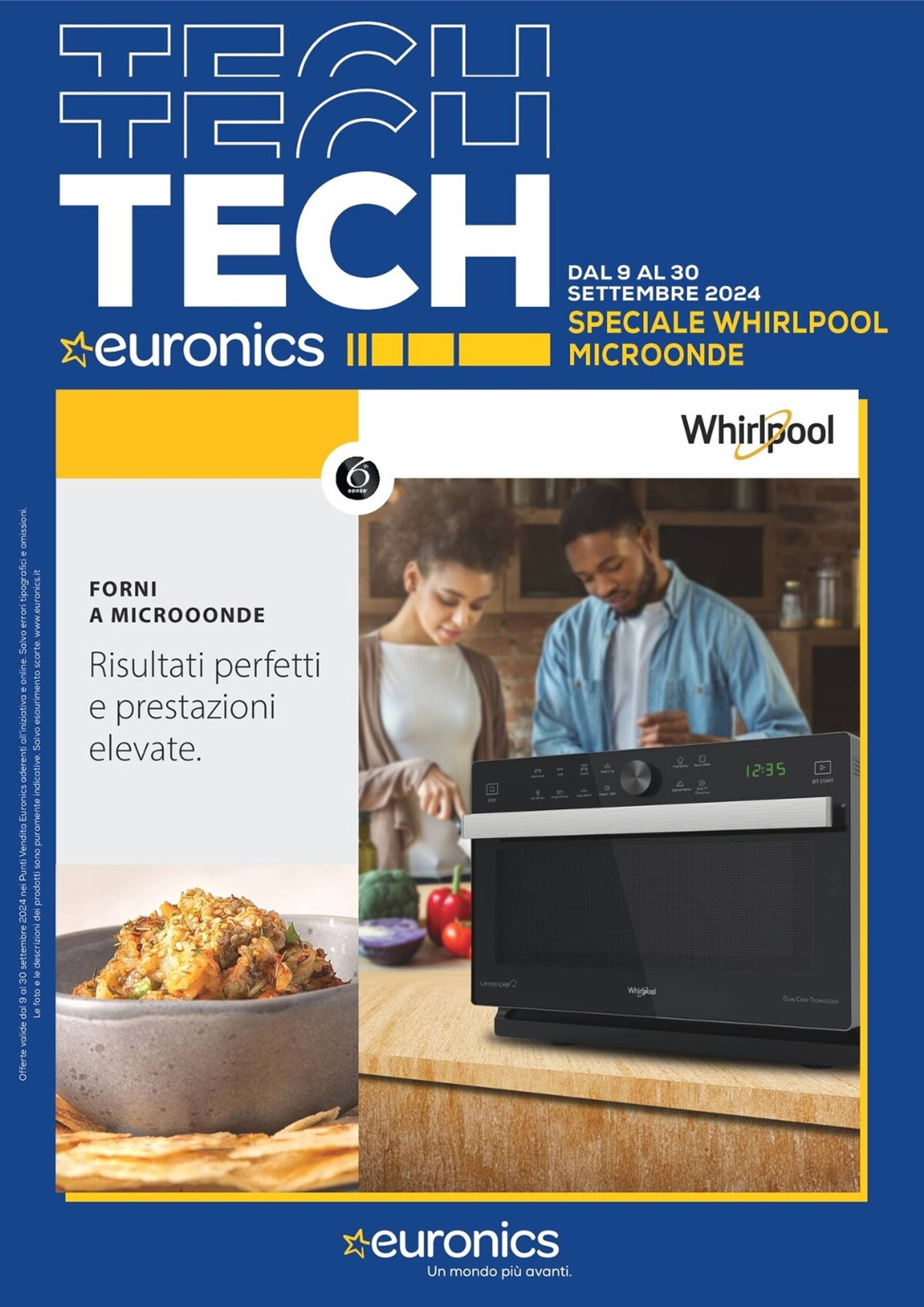 euronics - Nuovo volantino Euronics - Speciale Whirlpool 09.09. - 30.09. - page: 1