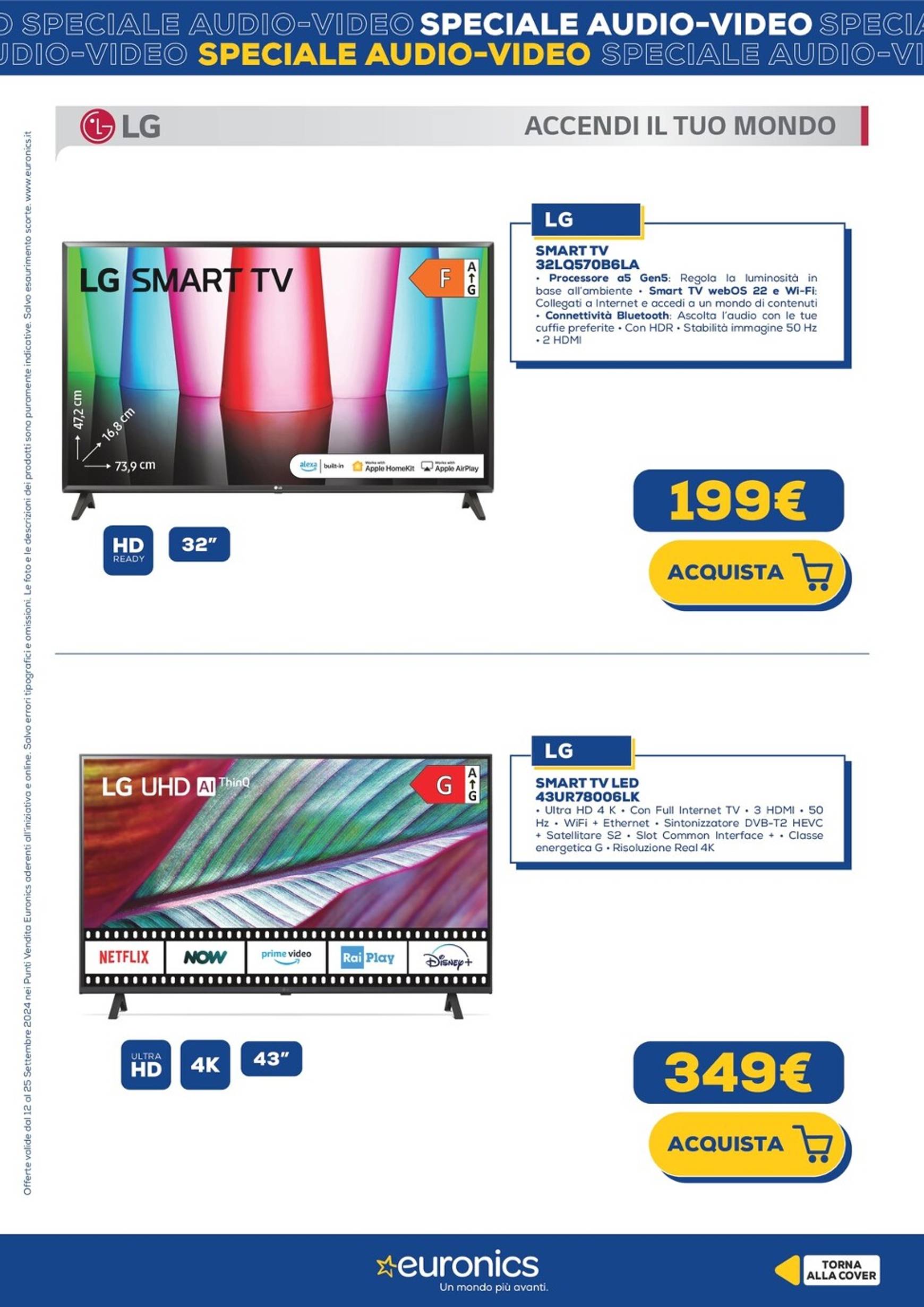 euronics - Nuovo volantino Euronics - Speciale Audio Video 12.09. - 25.09. - page: 8