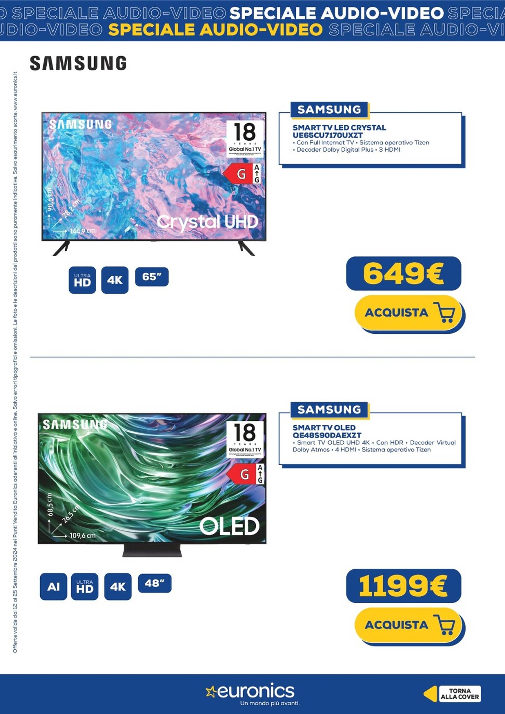 euronics - Nuovo volantino Euronics - Speciale Audio Video 12.09. - 25.09. - page: 6