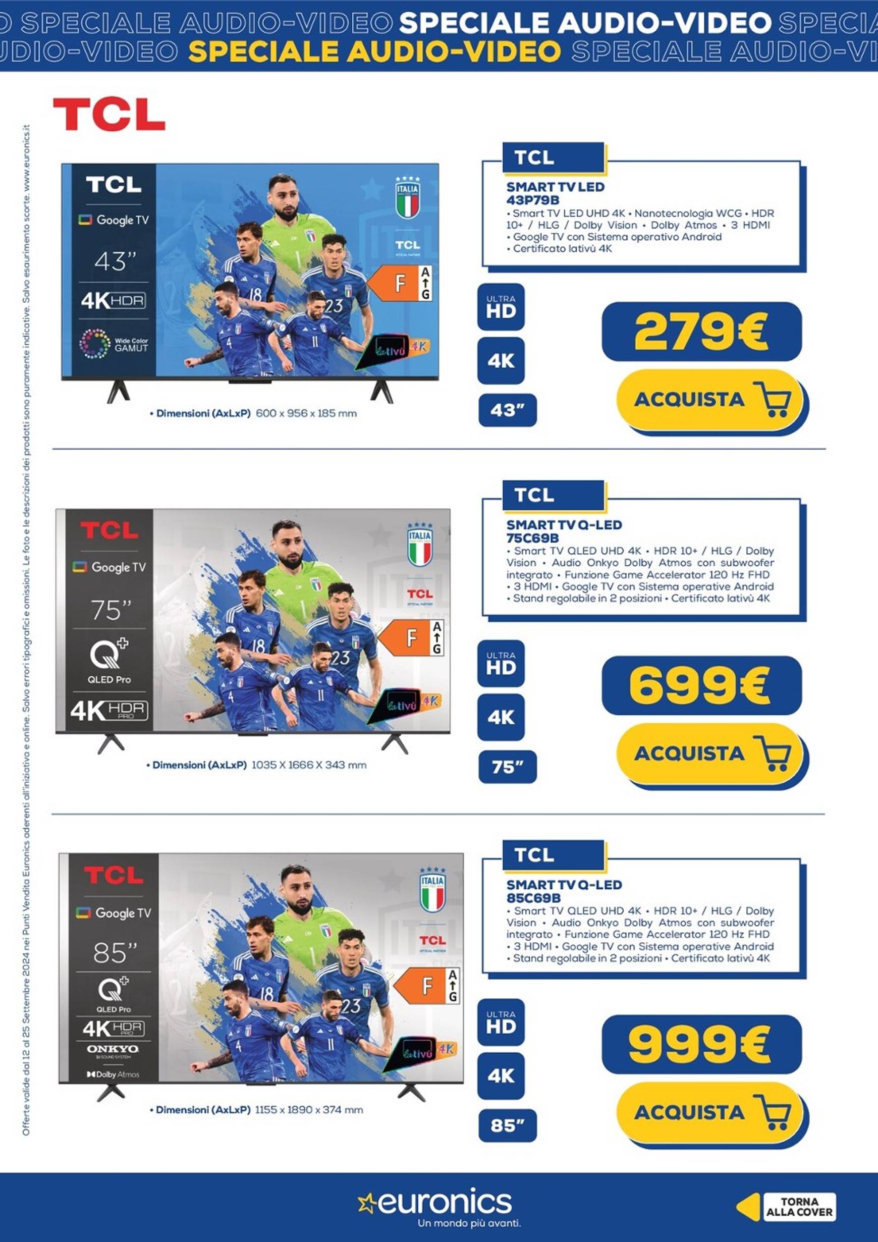 euronics - Nuovo volantino Euronics - Speciale Audio Video 12.09. - 25.09. - page: 13