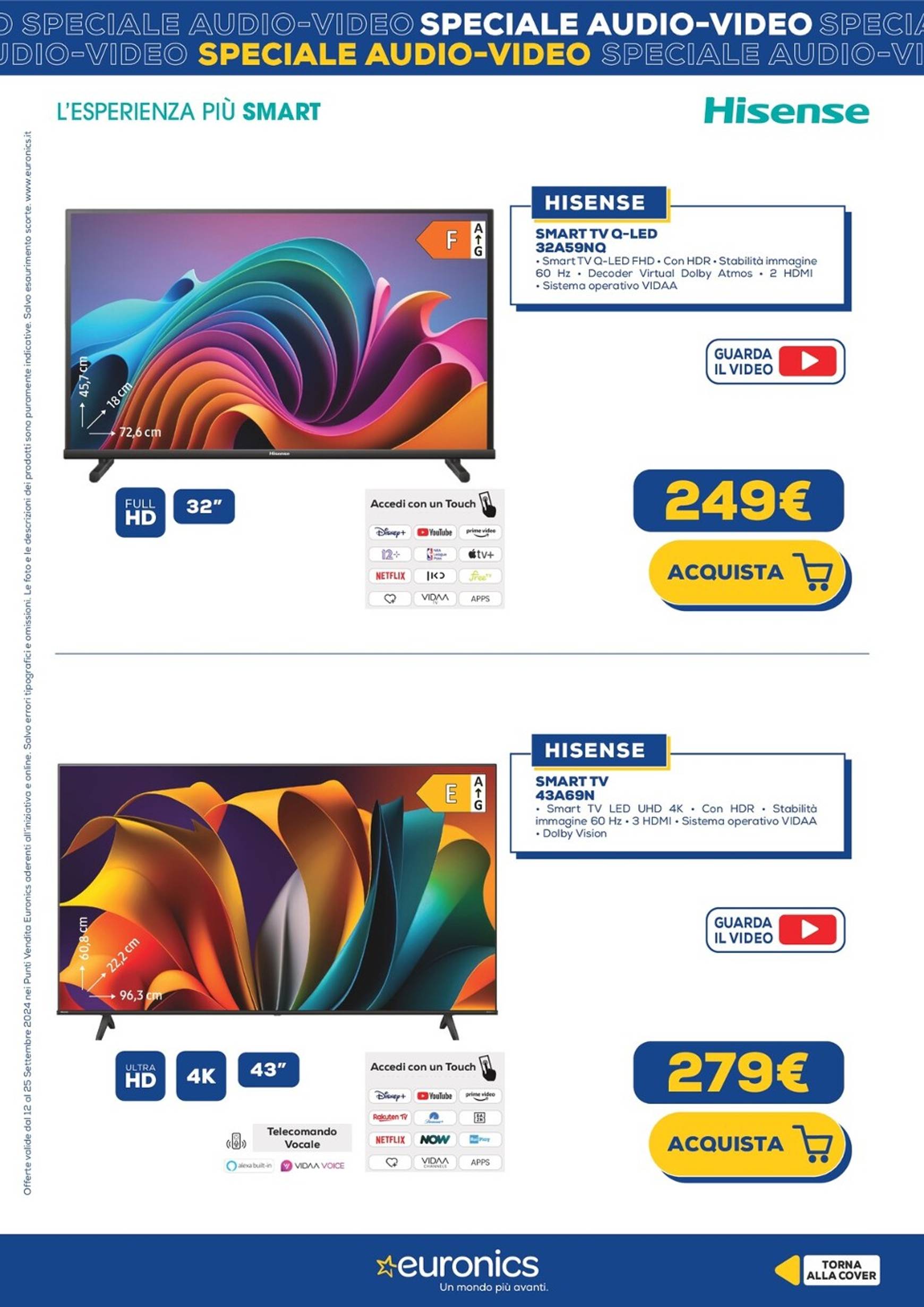 euronics - Nuovo volantino Euronics - Speciale Audio Video 12.09. - 25.09. - page: 2