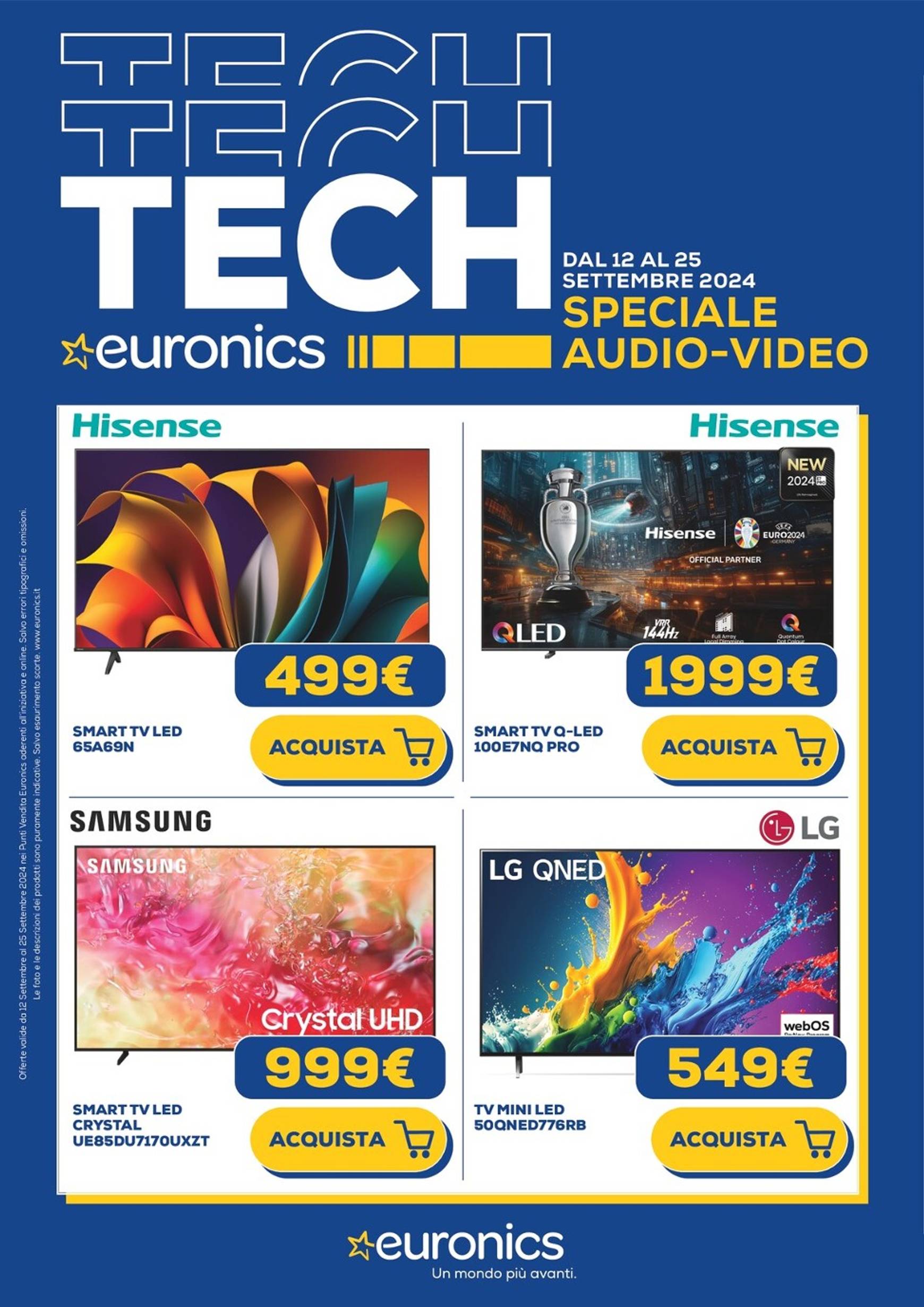 euronics - Nuovo volantino Euronics - Speciale Audio Video 12.09. - 25.09.