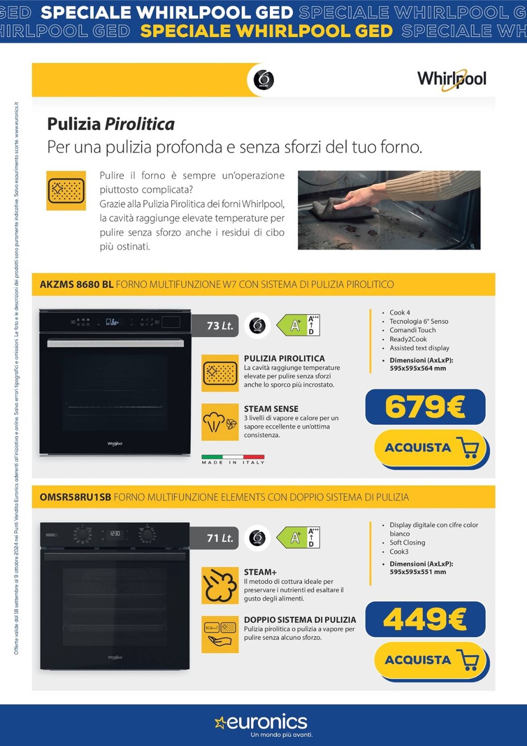 euronics - Nuovo volantino Euronics - Speciale Whirlpool 18.09. - 09.10. - page: 23