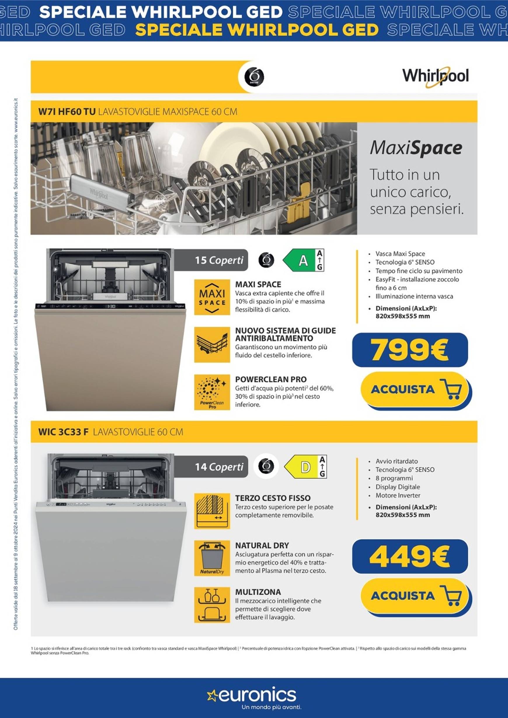 euronics - Nuovo volantino Euronics - Speciale Whirlpool 18.09. - 09.10. - page: 25