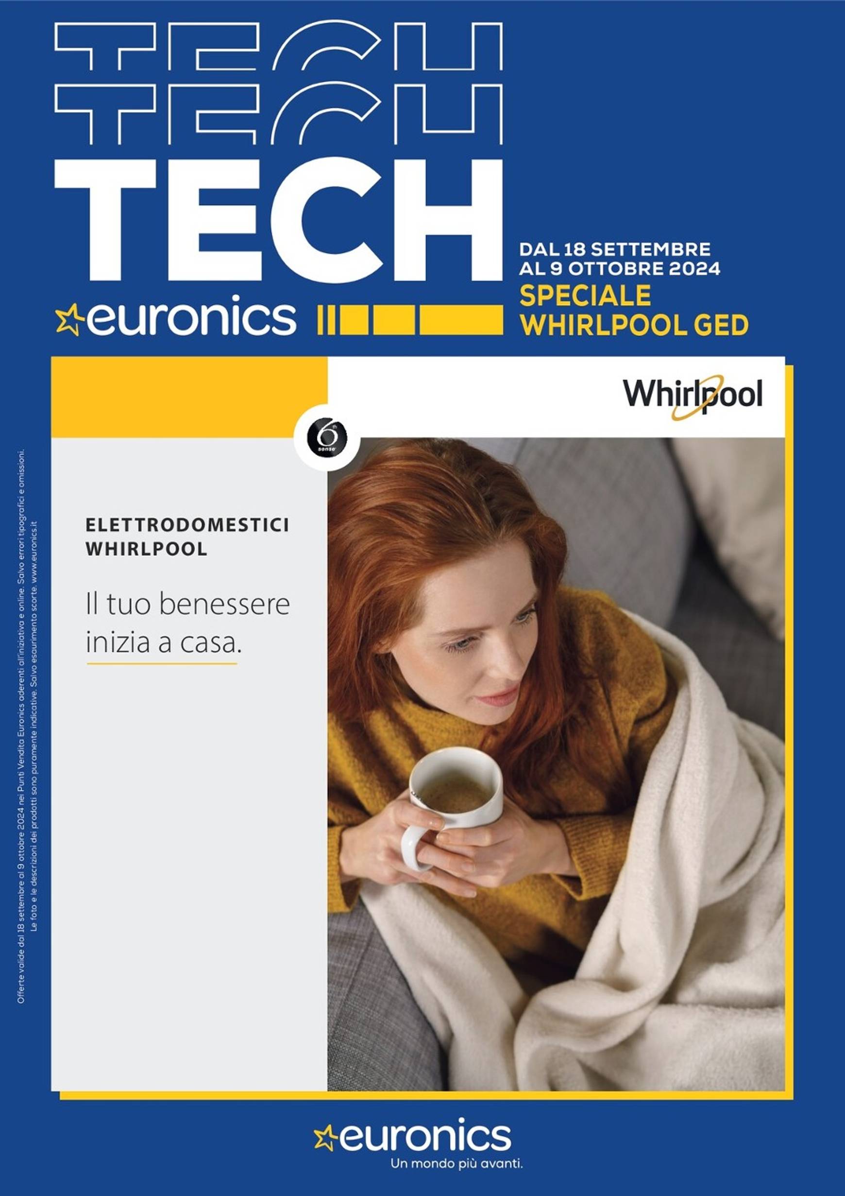 euronics - Nuovo volantino Euronics - Speciale Whirlpool 18.09. - 09.10. - page: 1