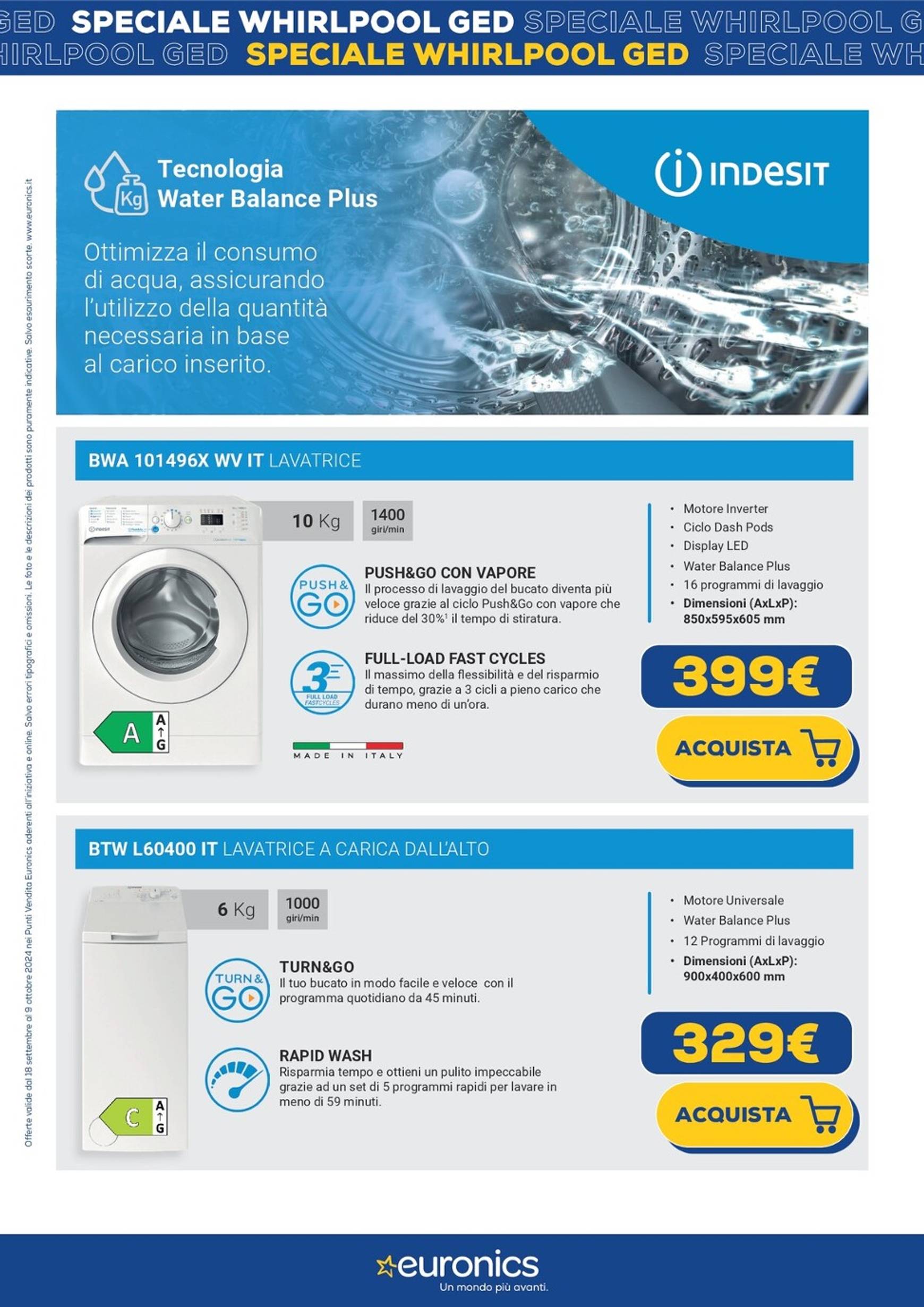 euronics - Nuovo volantino Euronics - Speciale Whirlpool 18.09. - 09.10. - page: 17