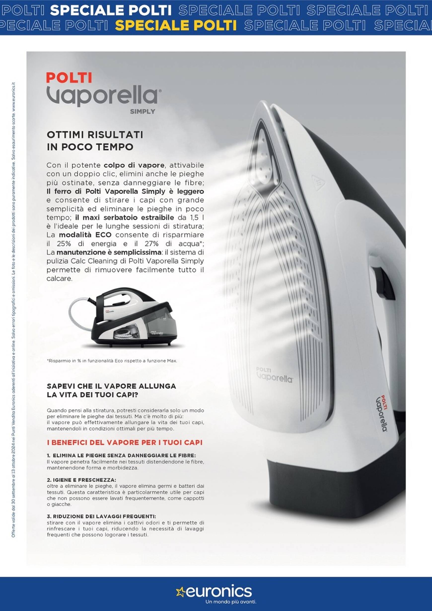 euronics - Nuovo volantino Euronics - Speciale Polti 30.09. - 13.10. - page: 6