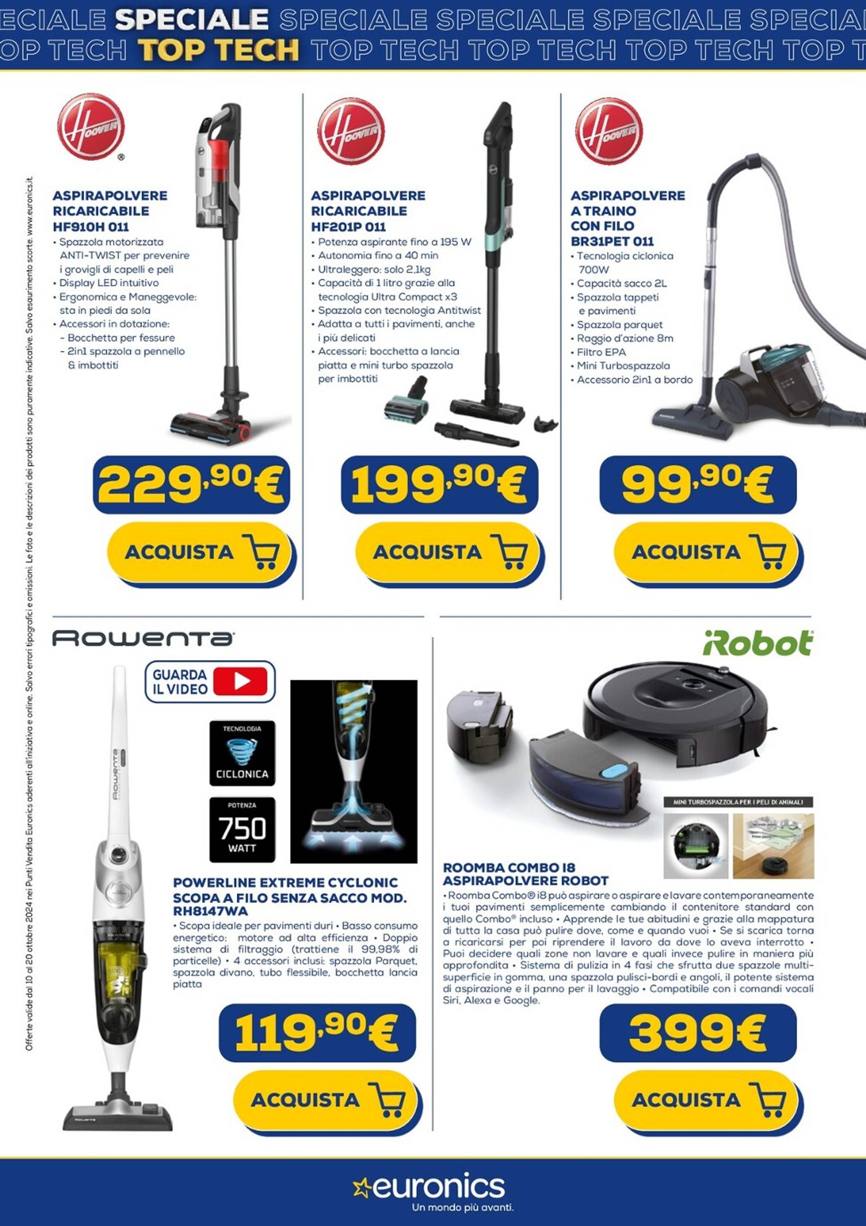 euronics - Volantino Euronics - Top Tech valido dal 10.10. al 20.10. - page: 16