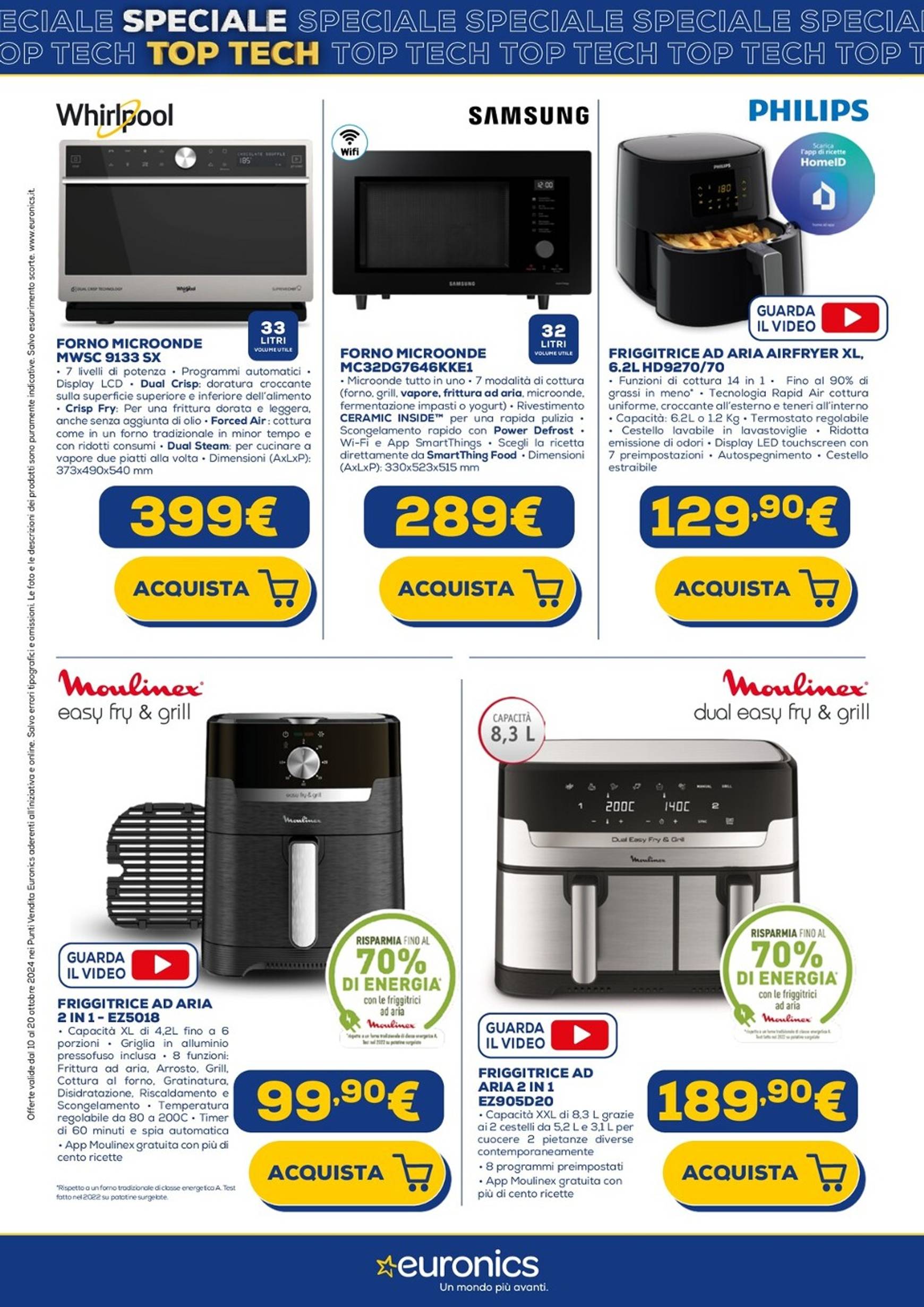 euronics - Volantino Euronics - Top Tech valido dal 10.10. al 20.10. - page: 18