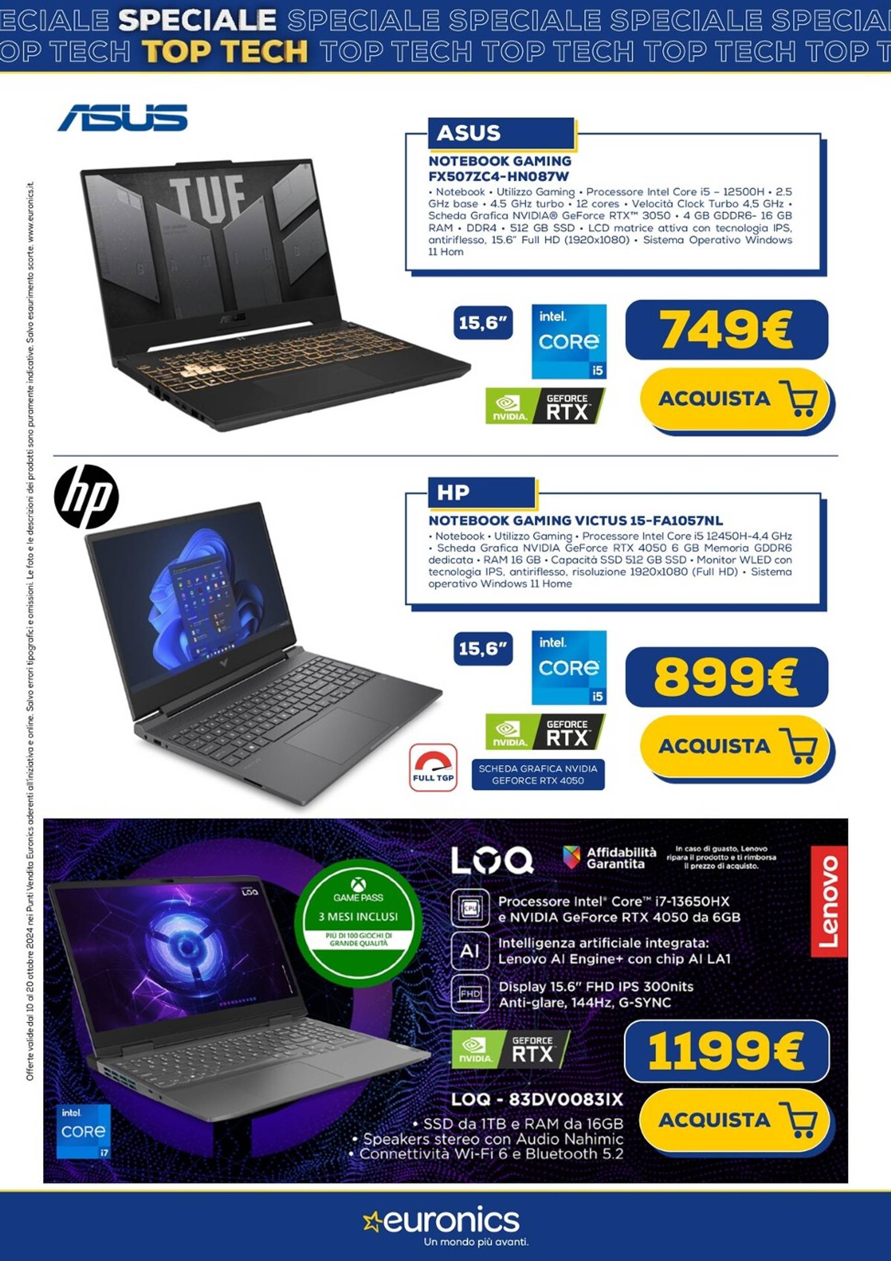 euronics - Volantino Euronics - Top Tech valido dal 10.10. al 20.10. - page: 36