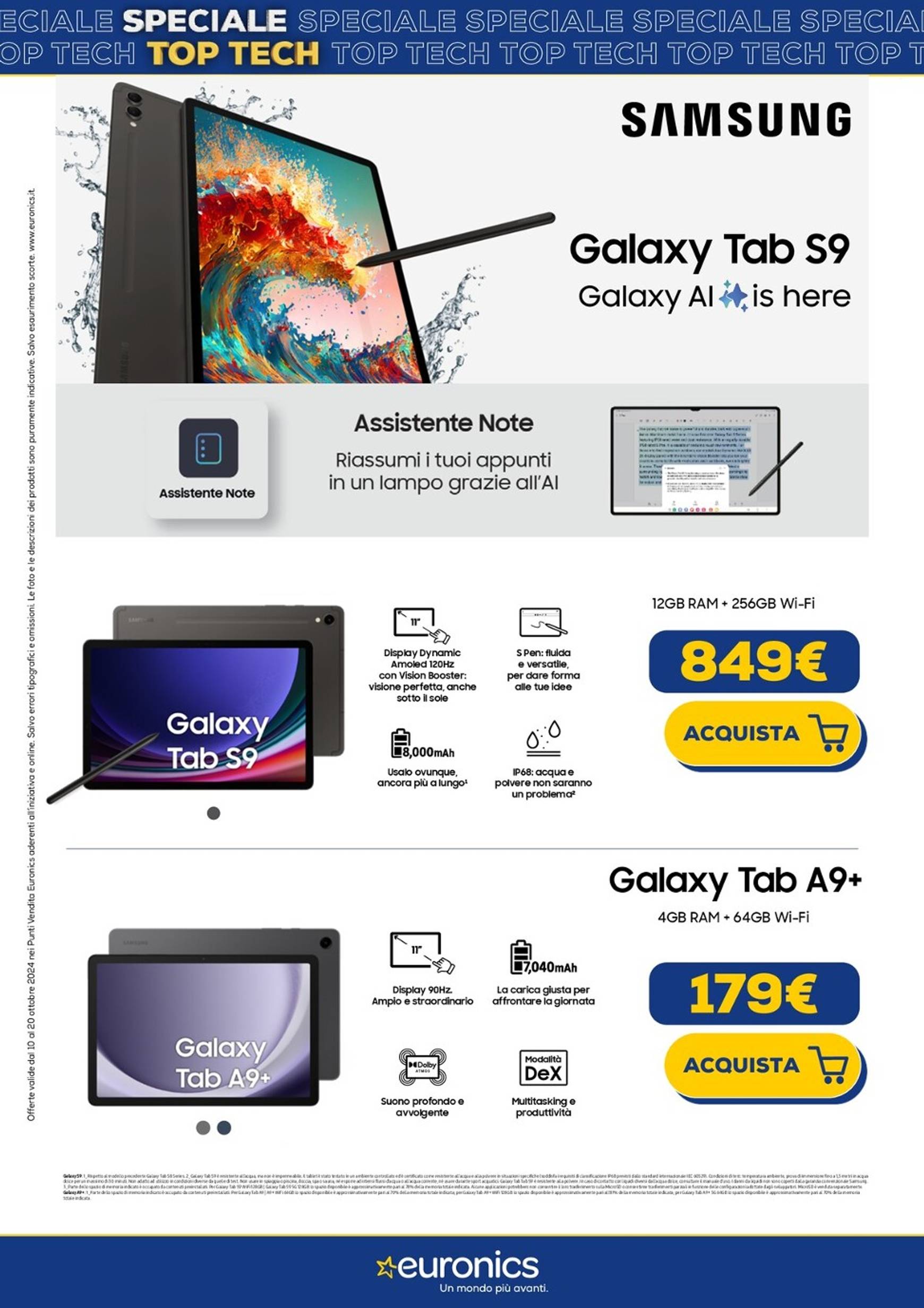 euronics - Volantino Euronics - Top Tech valido dal 10.10. al 20.10. - page: 40