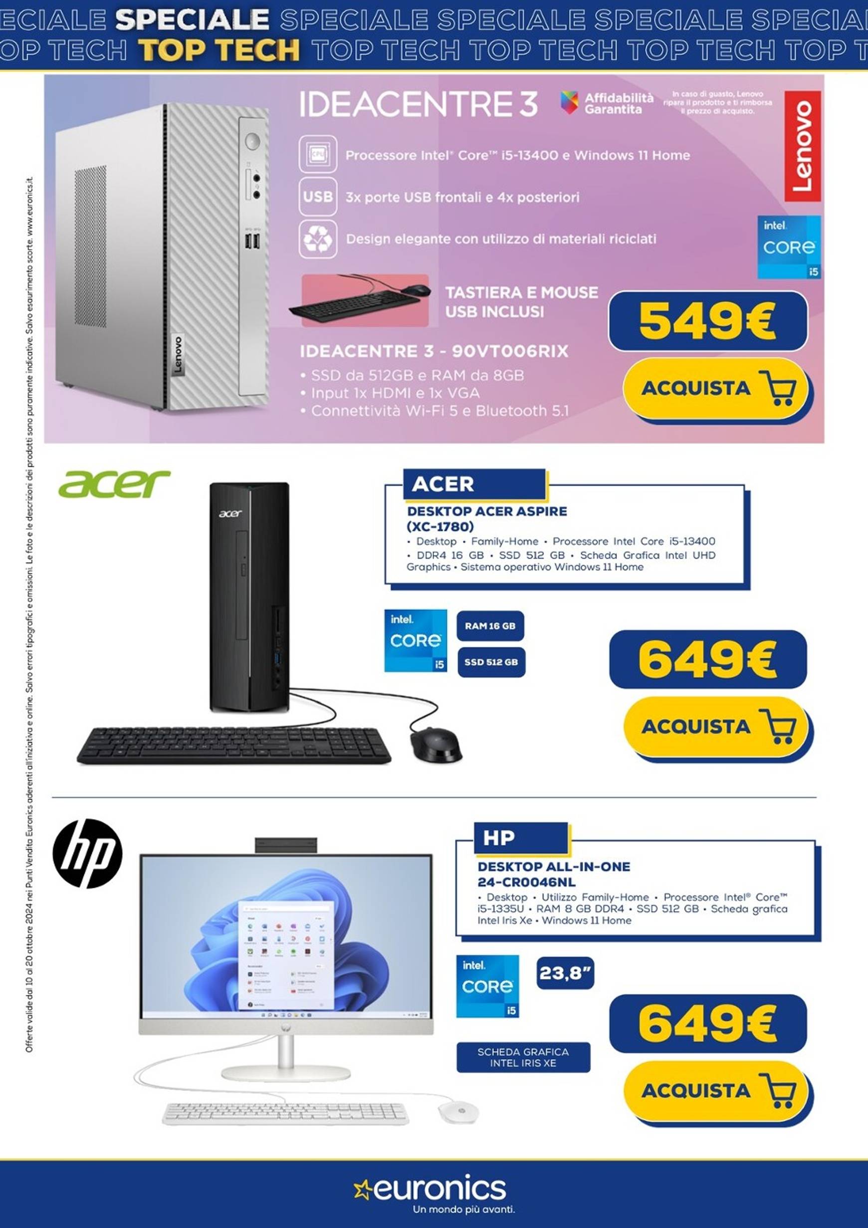 euronics - Volantino Euronics - Top Tech valido dal 10.10. al 20.10. - page: 39