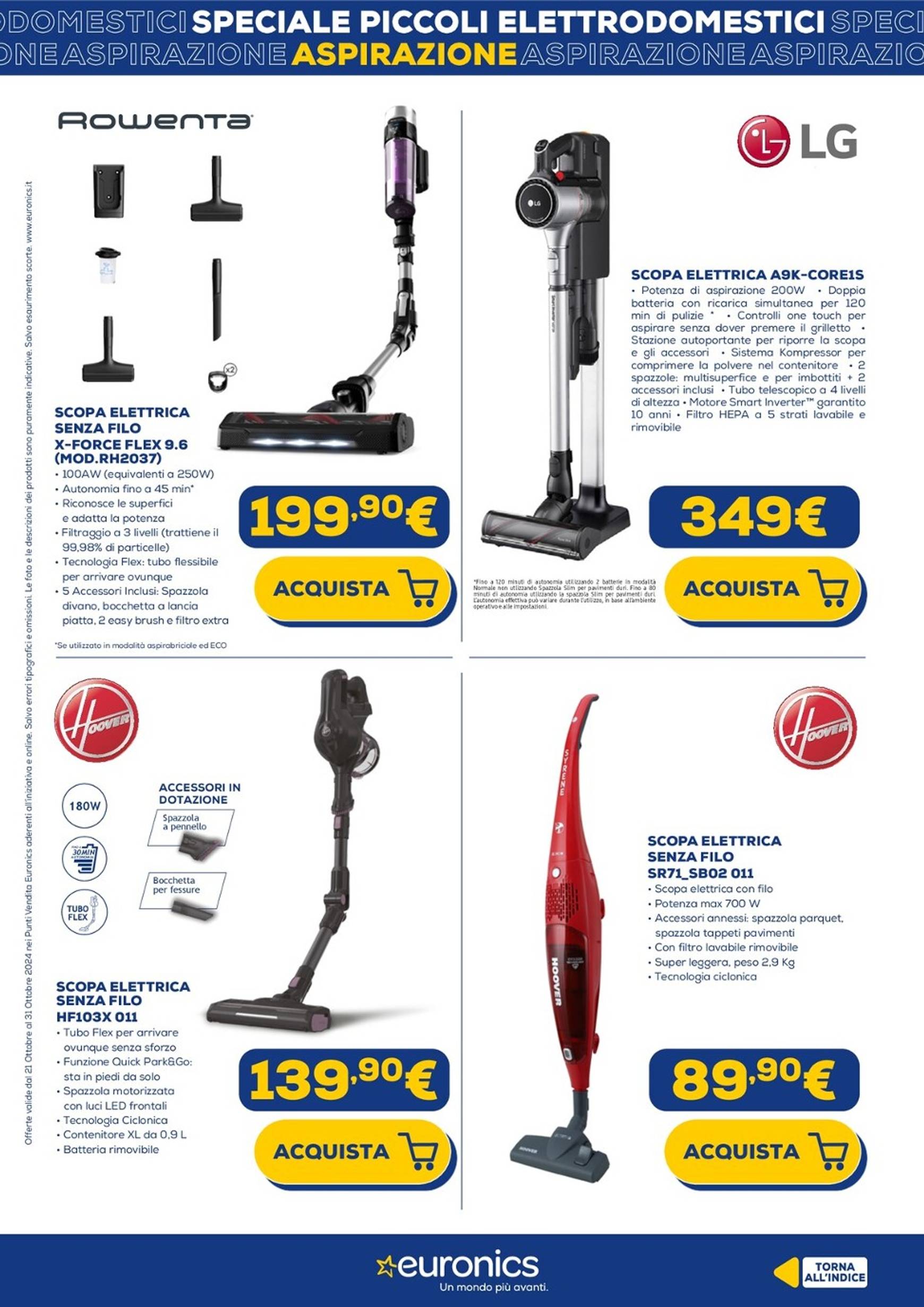 euronics - Volantino Euronics - Speciale Piccoli Elettrodomestici valido dal 21.10. al 31.10. - page: 4