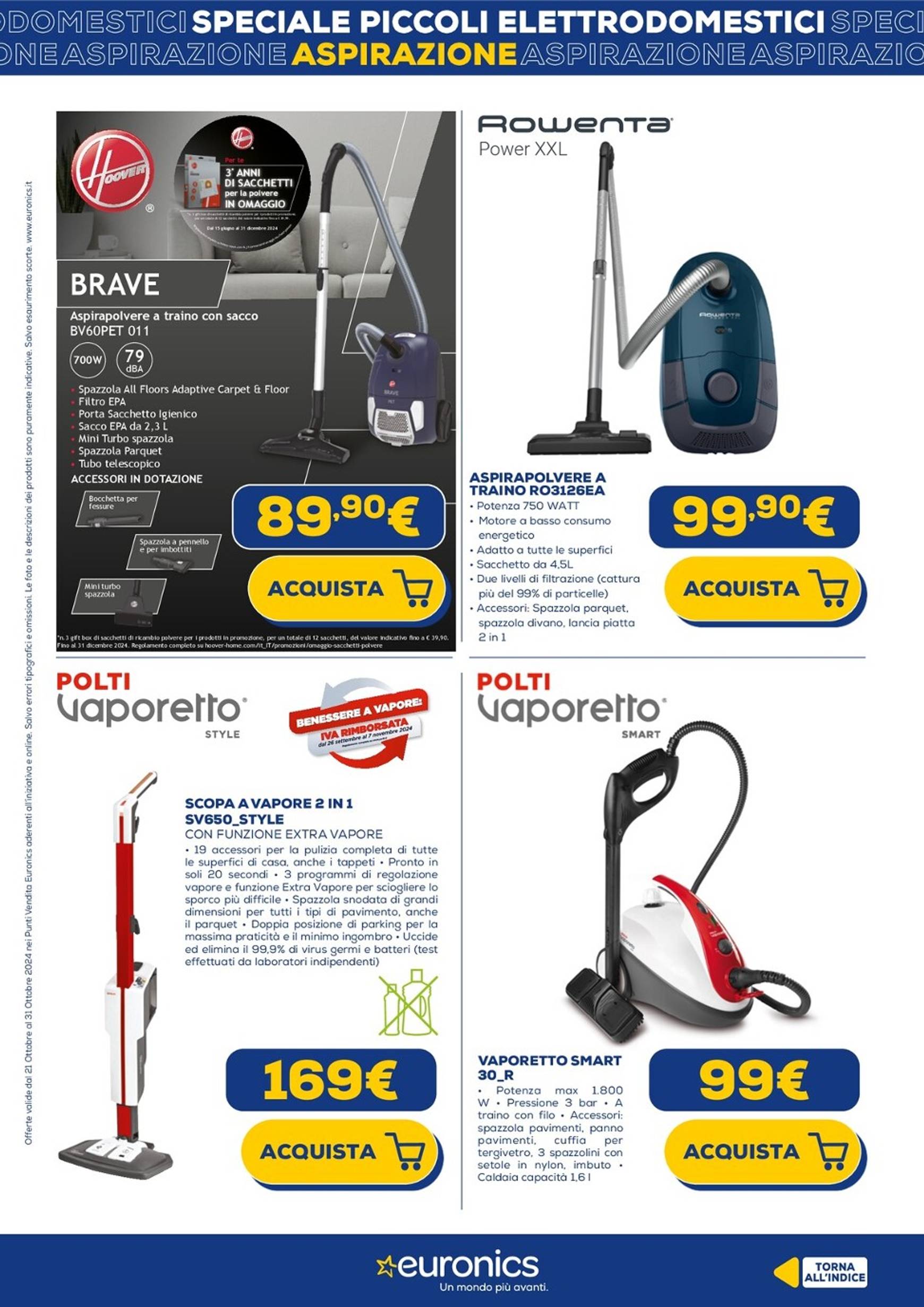 euronics - Volantino Euronics - Speciale Piccoli Elettrodomestici valido dal 21.10. al 31.10. - page: 5