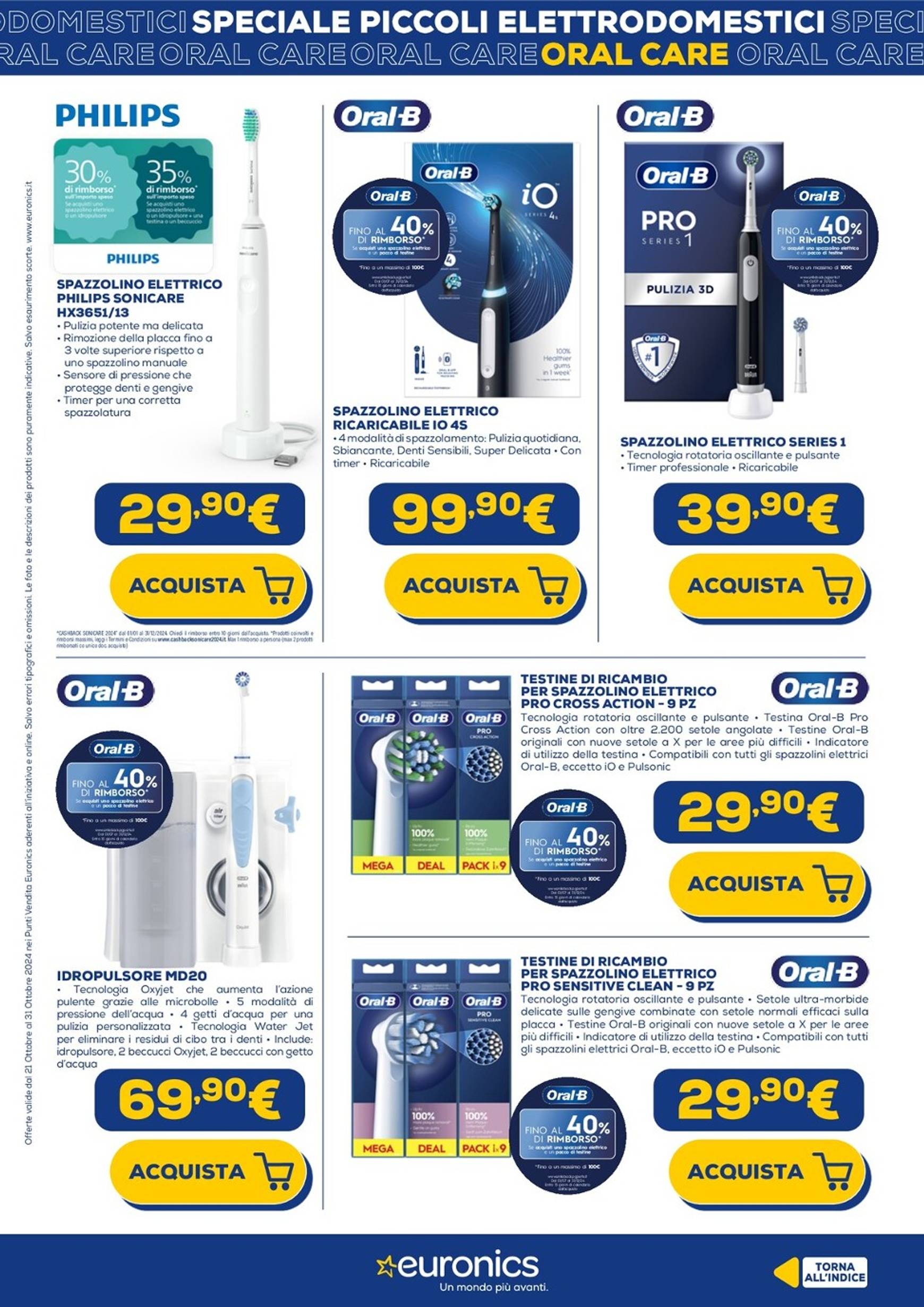 euronics - Volantino Euronics - Speciale Piccoli Elettrodomestici valido dal 21.10. al 31.10. - page: 20