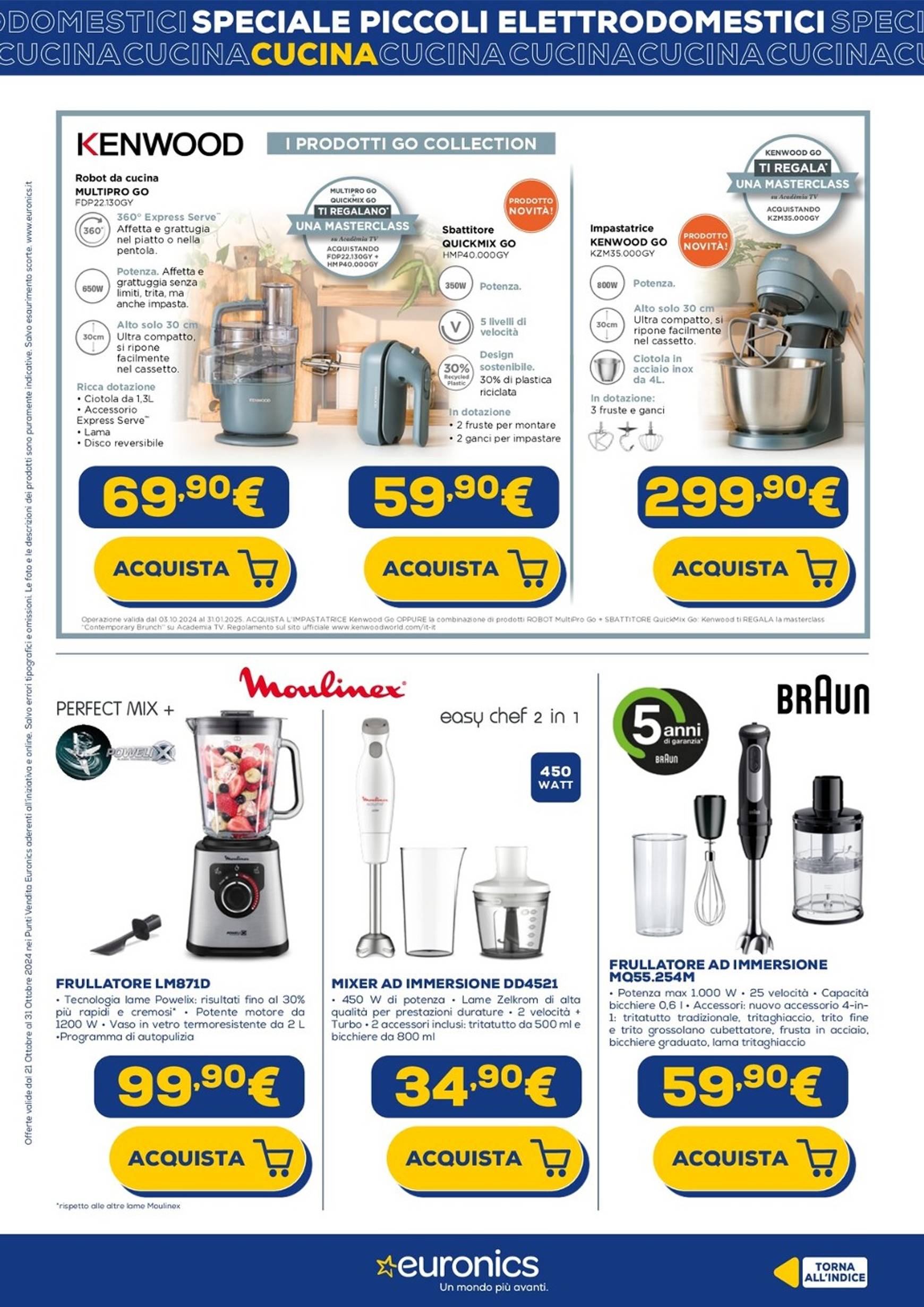 euronics - Volantino Euronics - Speciale Piccoli Elettrodomestici valido dal 21.10. al 31.10. - page: 10