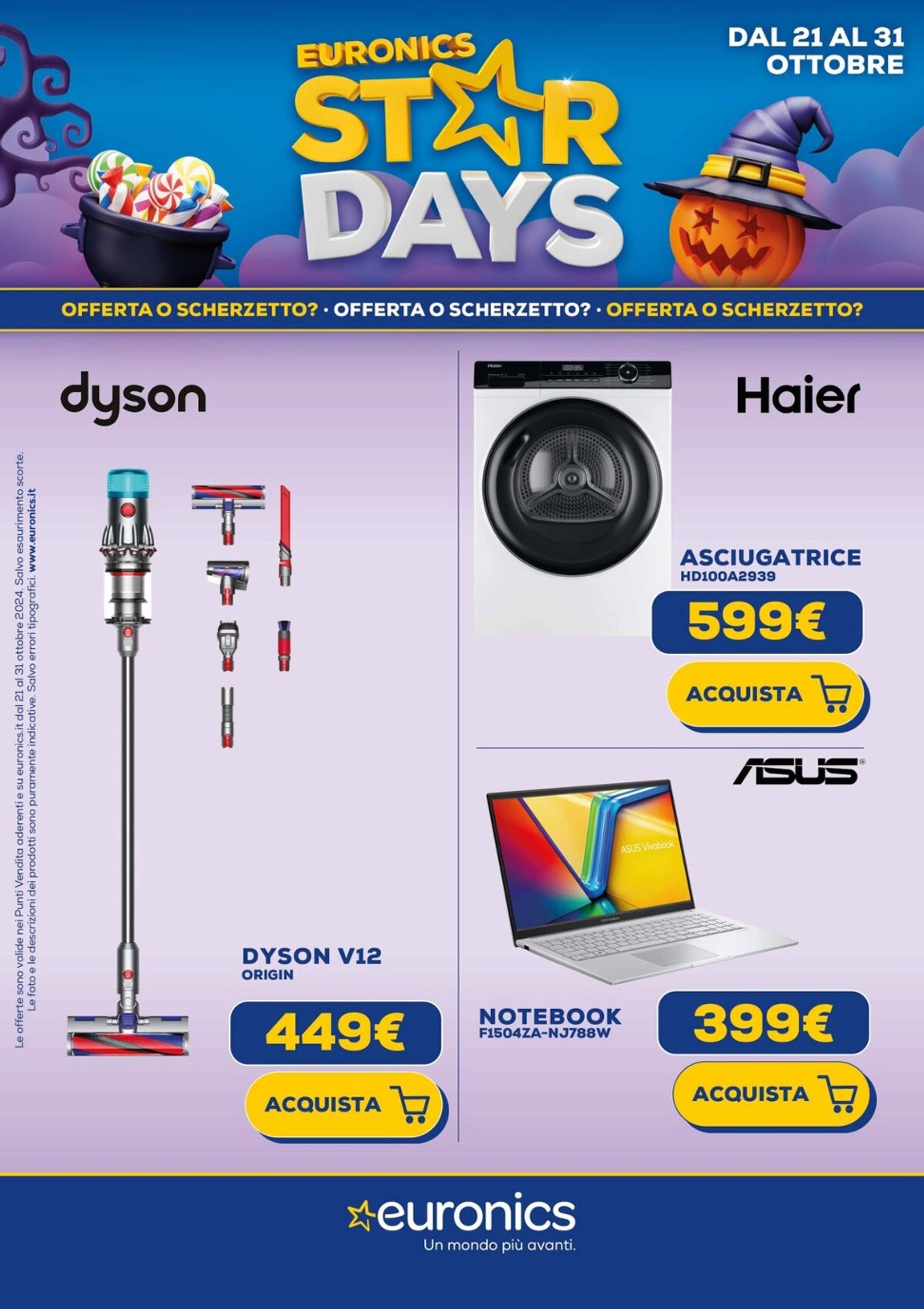 euronics - Volantino Euronics - Star Days valido dal 21.10. al 31.10.