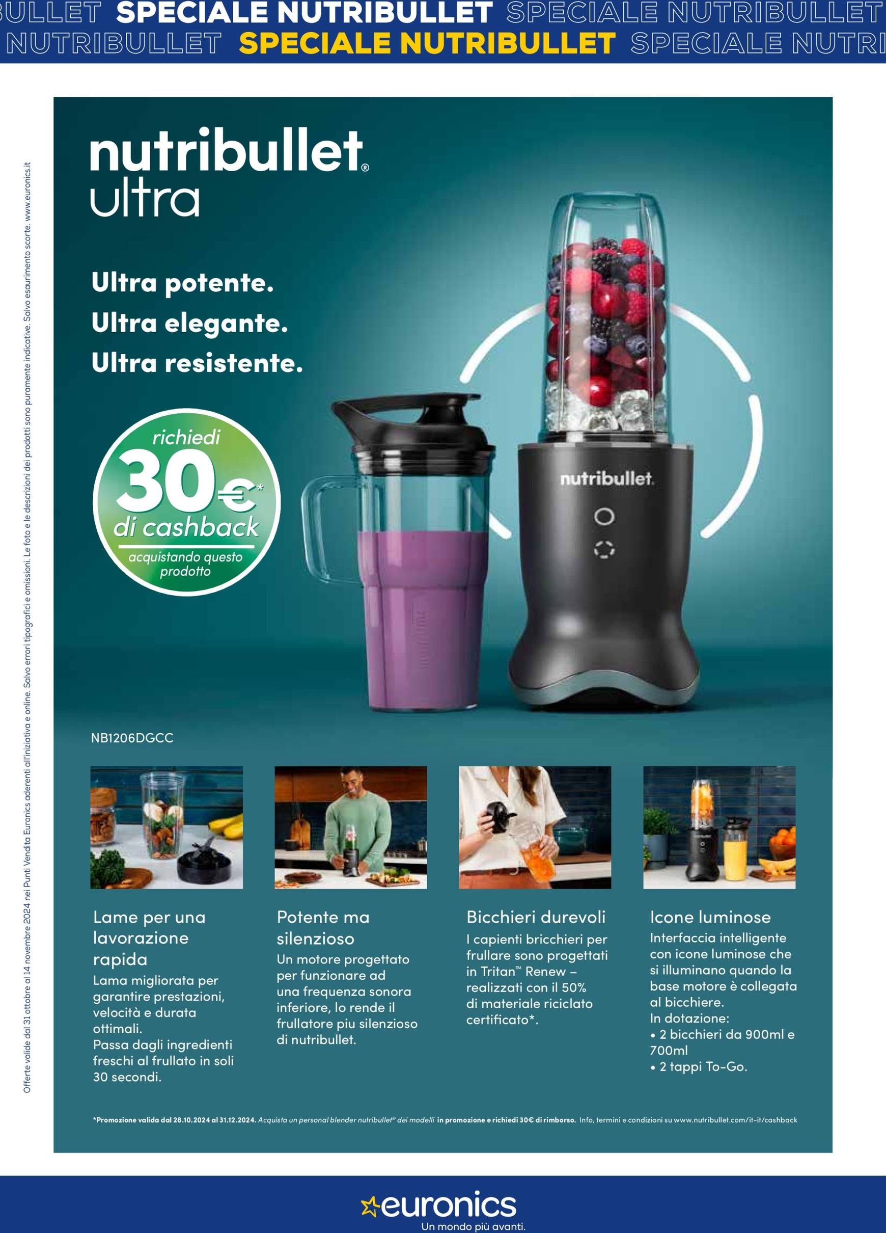 euronics - Volantino Euronics - Speciale Nutribullet valido dal 31.10. al 14.11. - page: 8