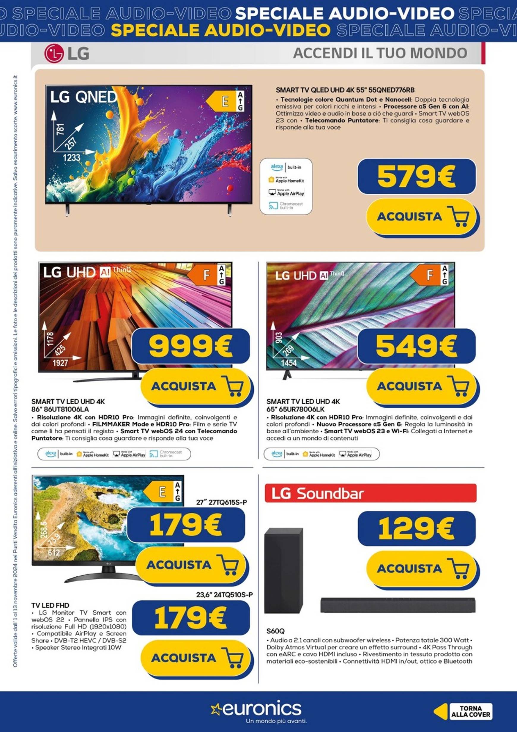 euronics - Volantino Euronics - Speciale Audio Video valido dal 01.11. al 13.11. - page: 5