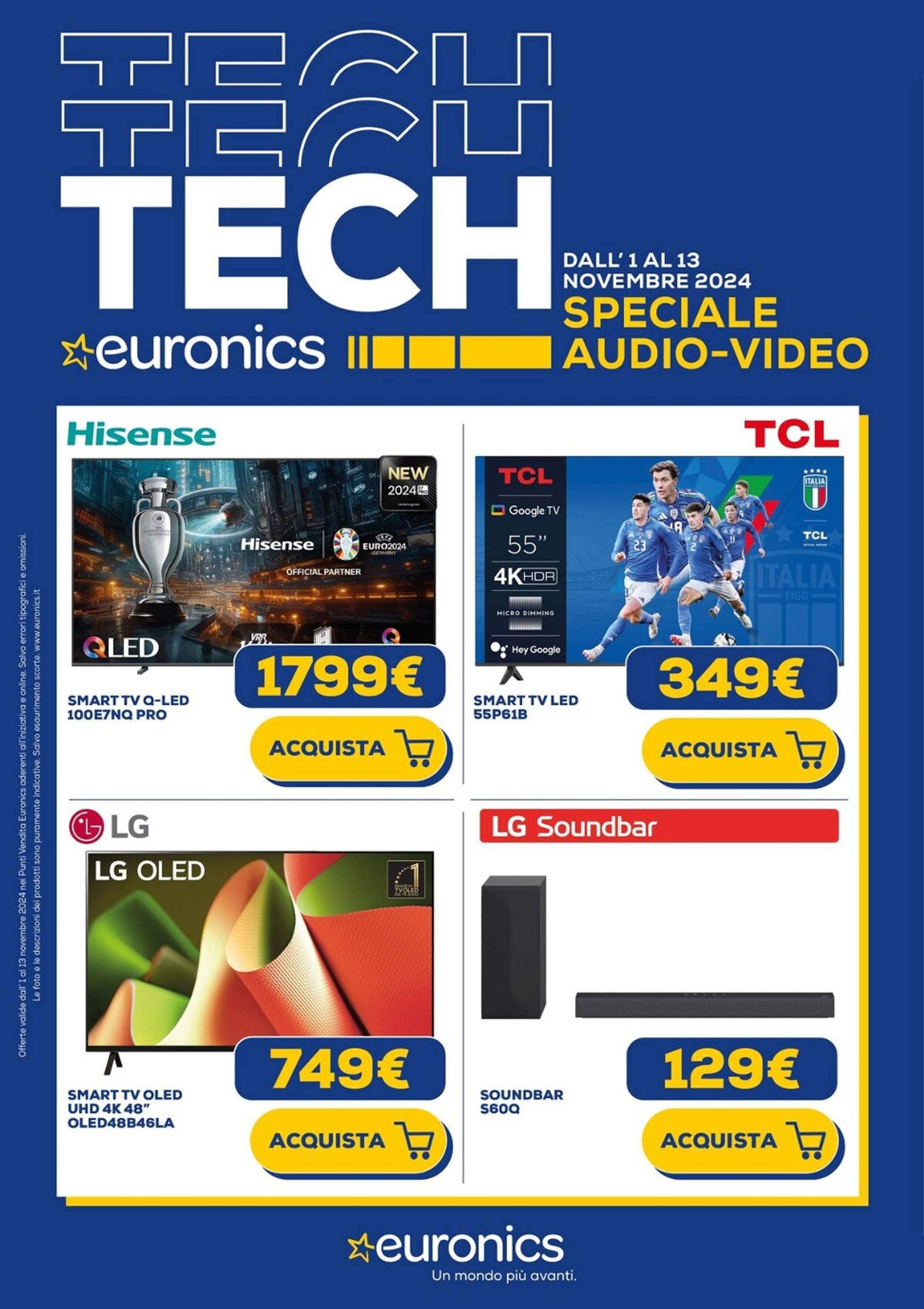 euronics - Volantino Euronics - Speciale Audio Video valido dal 01.11. al 13.11.