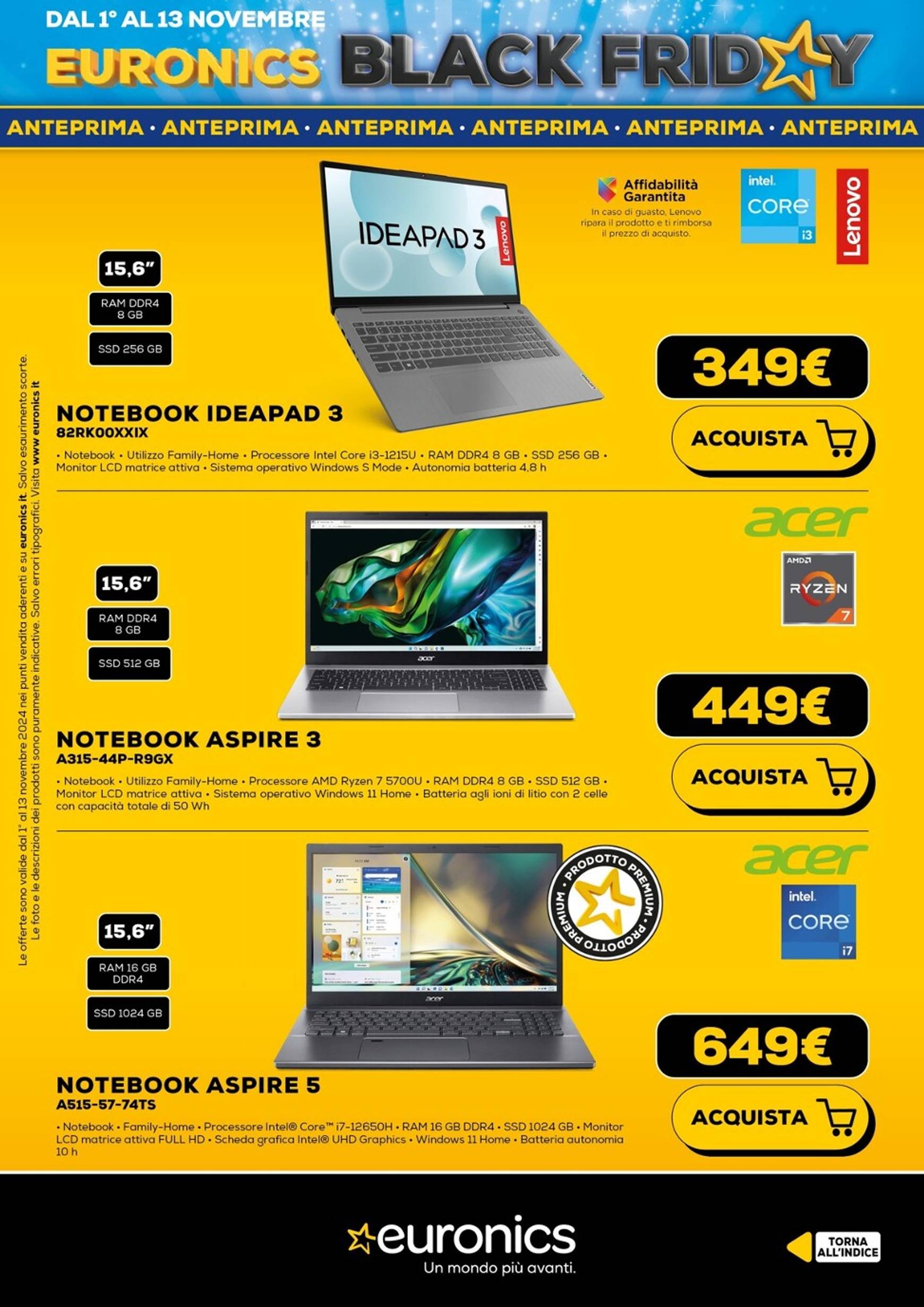 euronics - Volantino Euronics - Black Friday valido dal 01.11. al 13.11. - page: 21