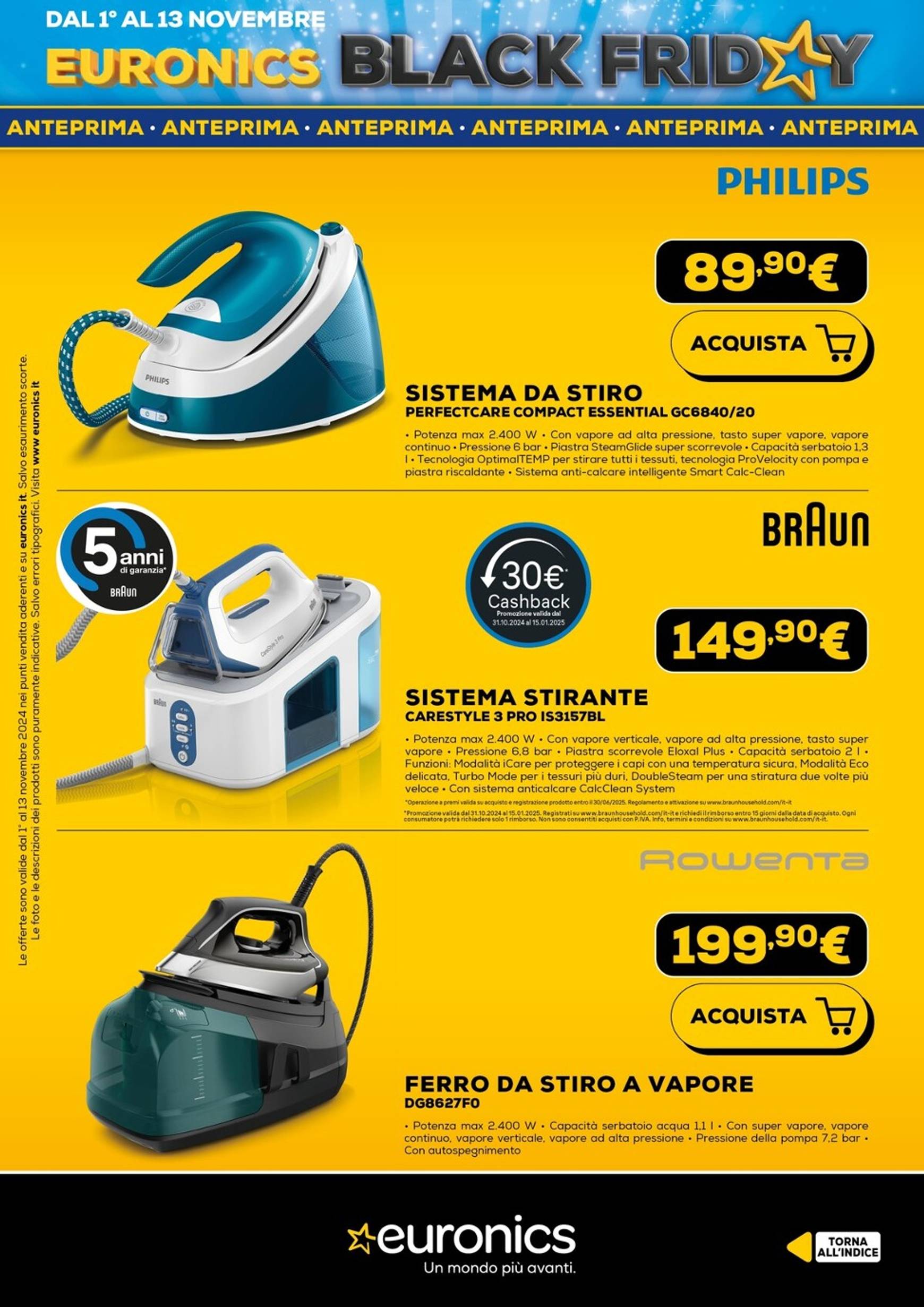 euronics - Volantino Euronics - Black Friday valido dal 01.11. al 13.11. - page: 49