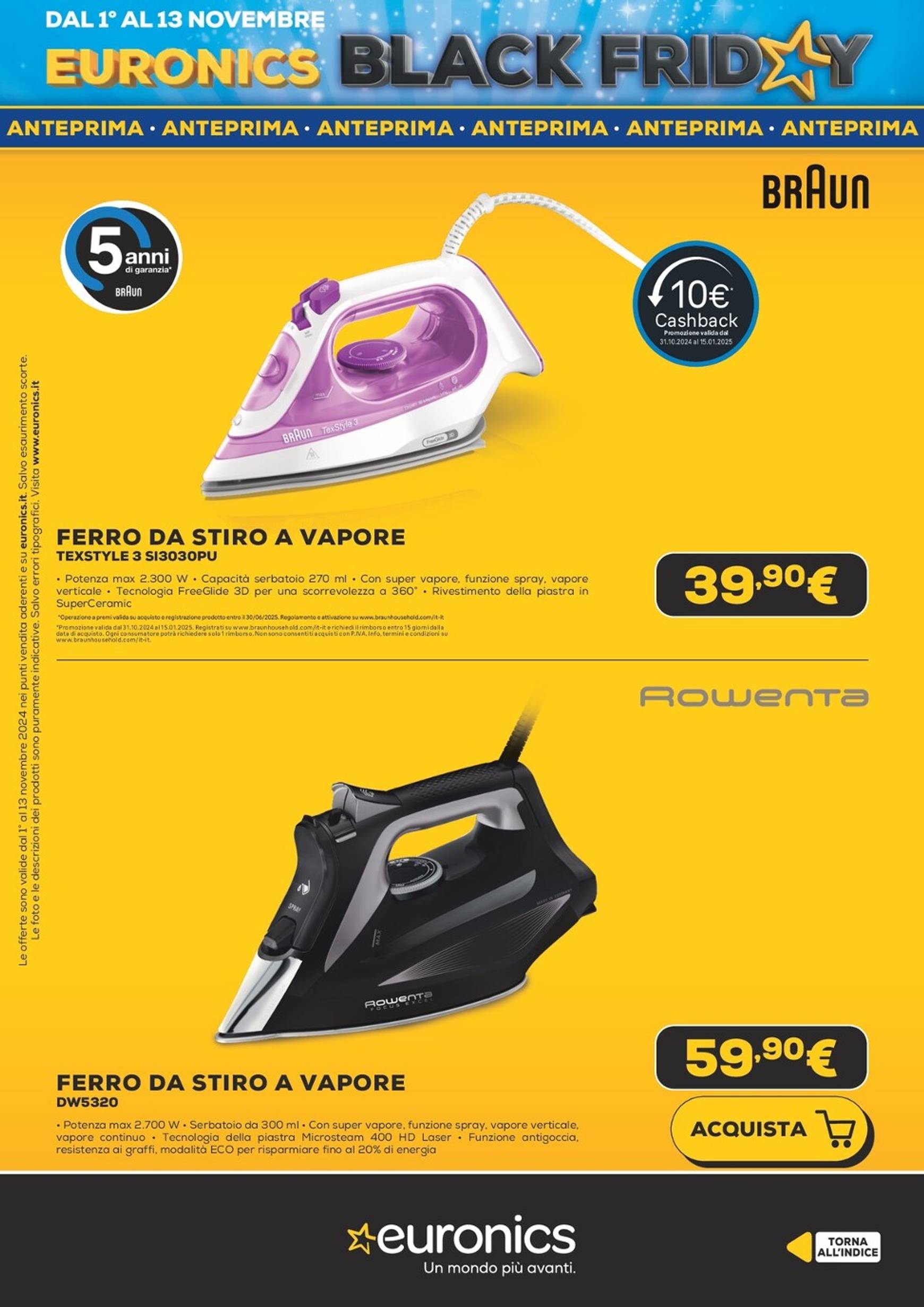 euronics - Volantino Euronics - Black Friday valido dal 01.11. al 13.11. - page: 50