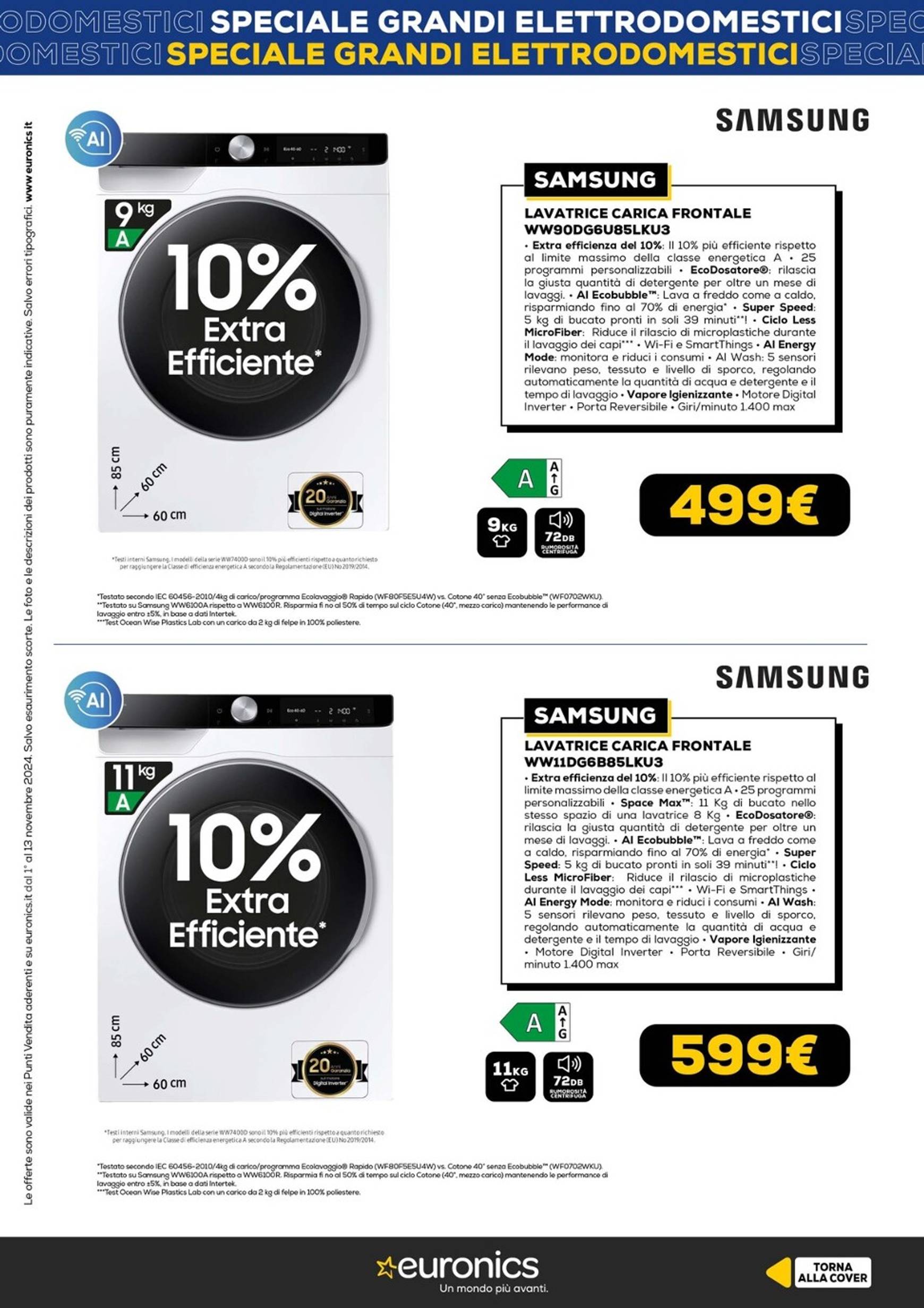 euronics - Volantino Euronics - Speciale Grandi Elettrodomestici valido dal 01.11. al 13.11. - page: 13