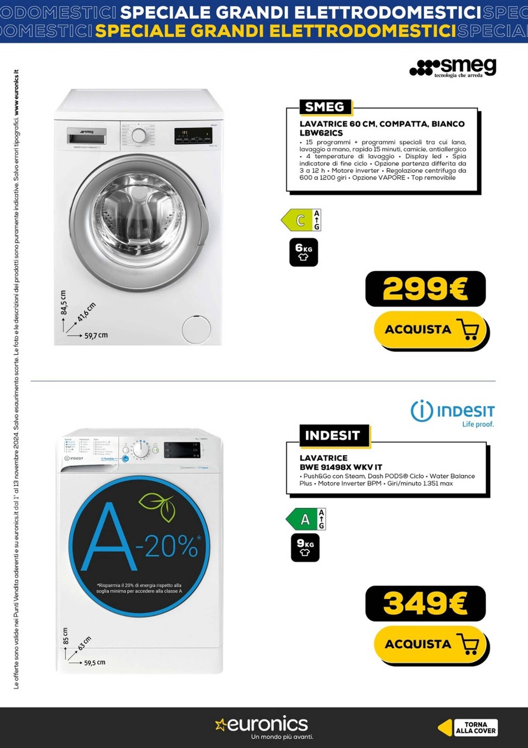 euronics - Volantino Euronics - Speciale Grandi Elettrodomestici valido dal 01.11. al 13.11. - page: 18