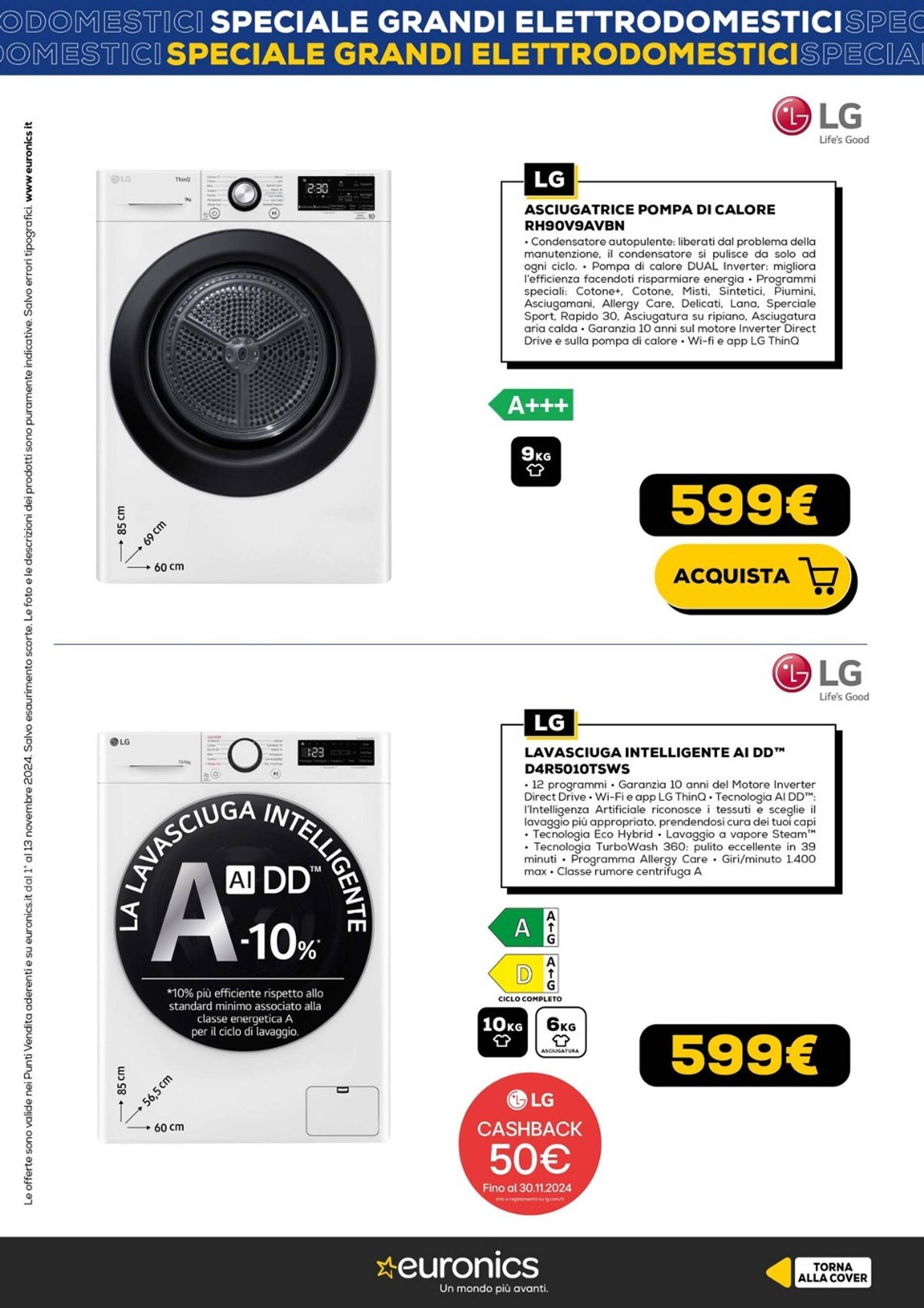 euronics - Volantino Euronics - Speciale Grandi Elettrodomestici valido dal 01.11. al 13.11. - page: 9