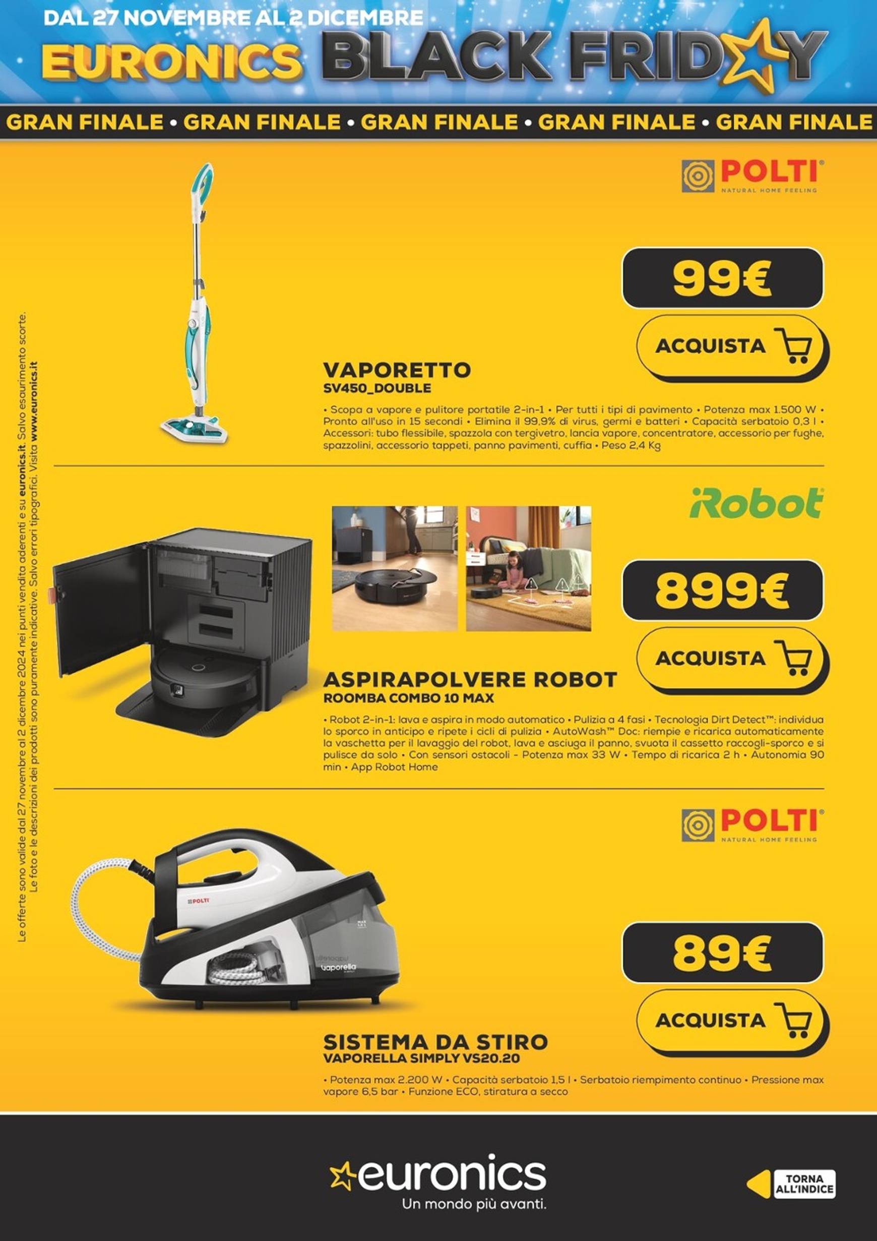 euronics - Volantino Euronics - Black Friday valido dal 27/11 al 02/12 - page: 35