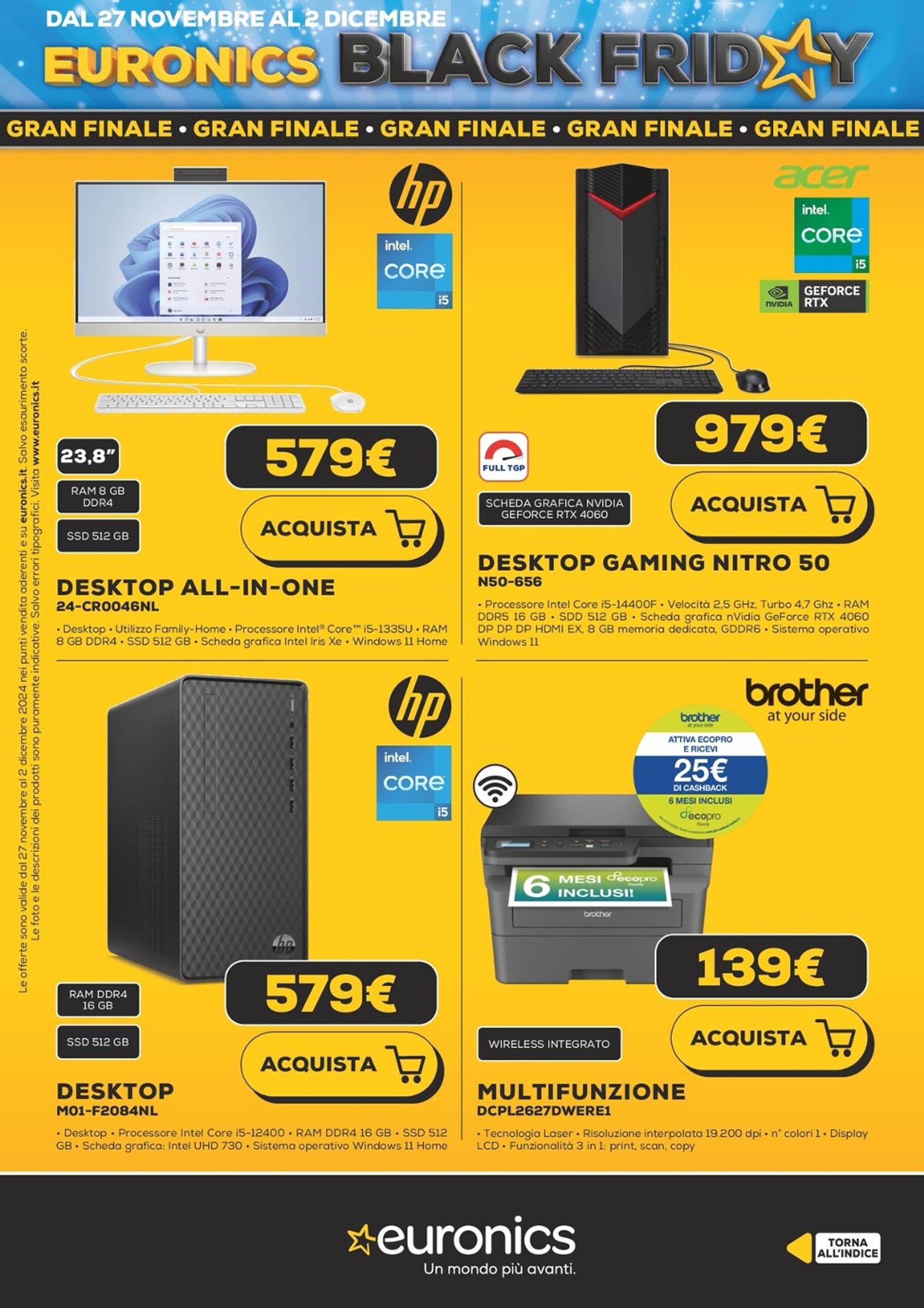 euronics - Volantino Euronics - Black Friday valido dal 27/11 al 02/12 - page: 20