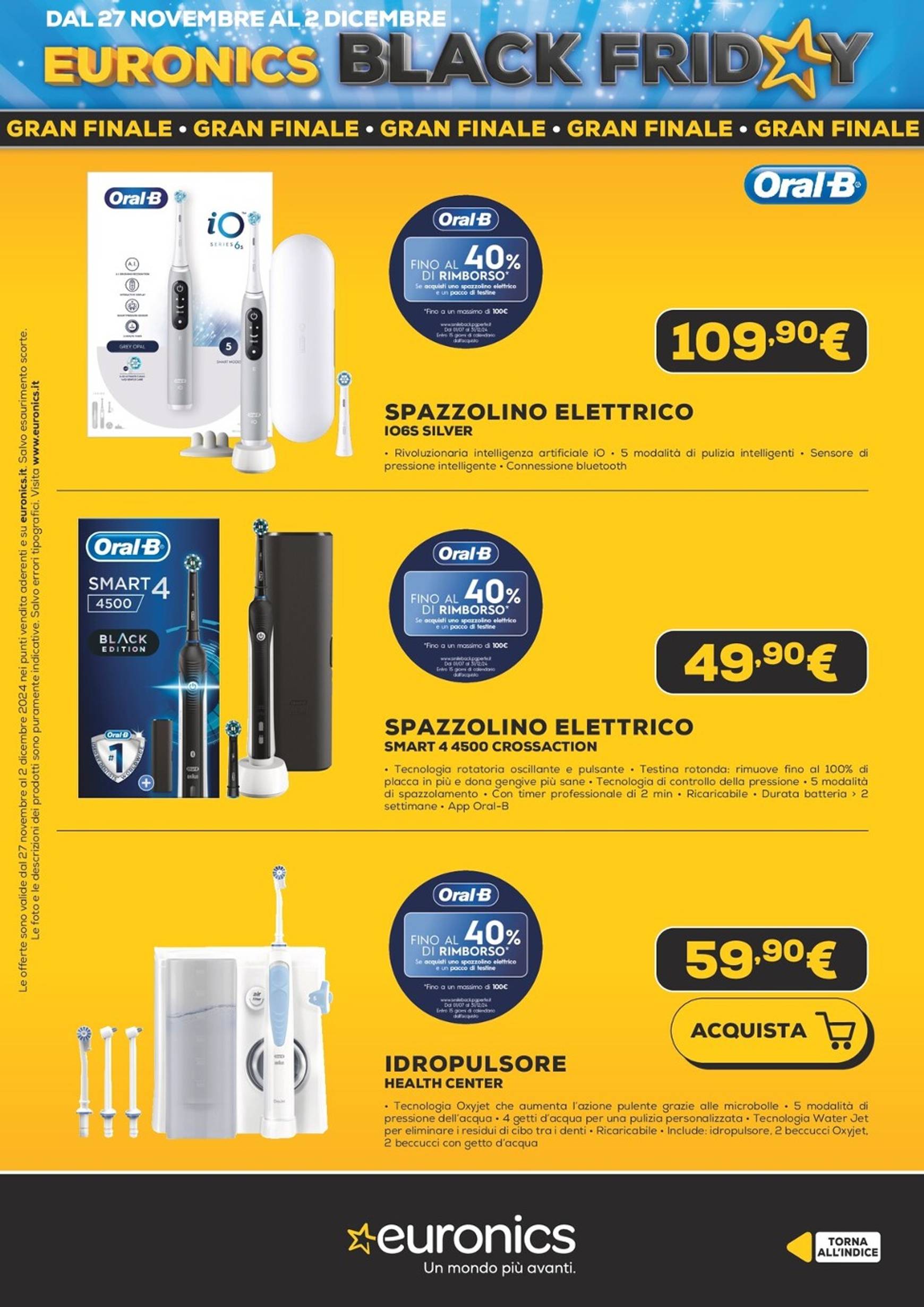 euronics - Volantino Euronics - Black Friday valido dal 27/11 al 02/12 - page: 46