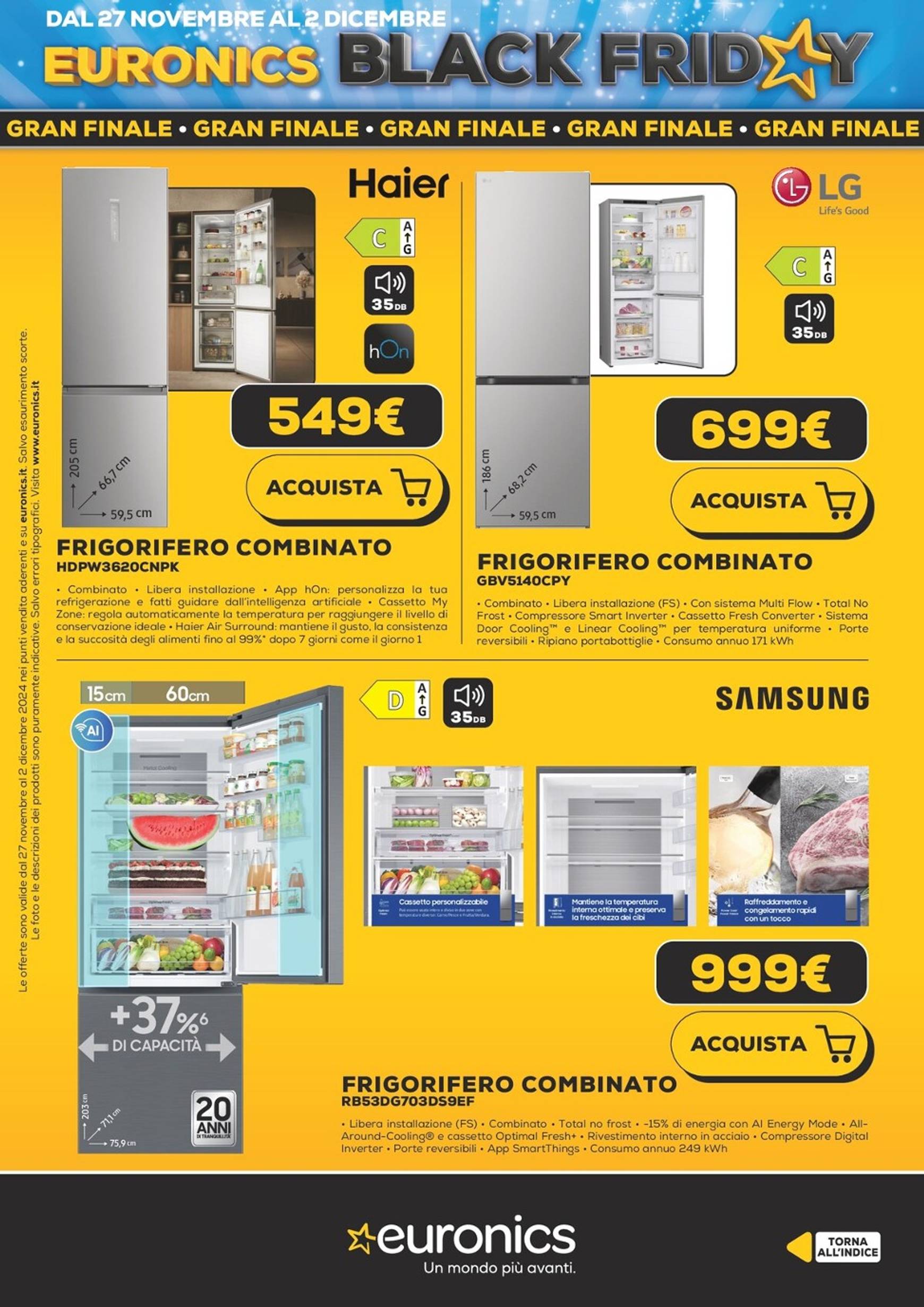 euronics - Volantino Euronics - Black Friday valido dal 27/11 al 02/12 - page: 26