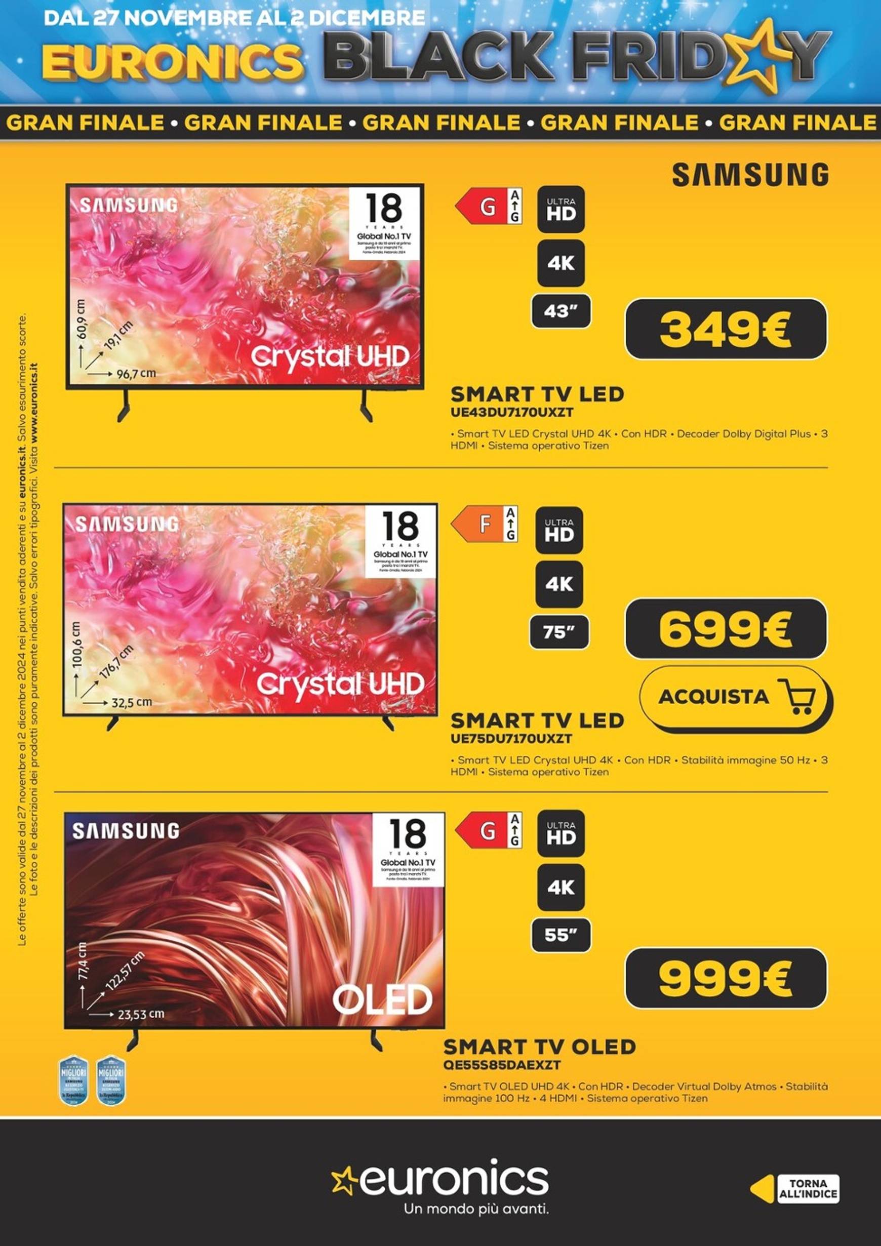 euronics - Volantino Euronics - Black Friday valido dal 27/11 al 02/12 - page: 5