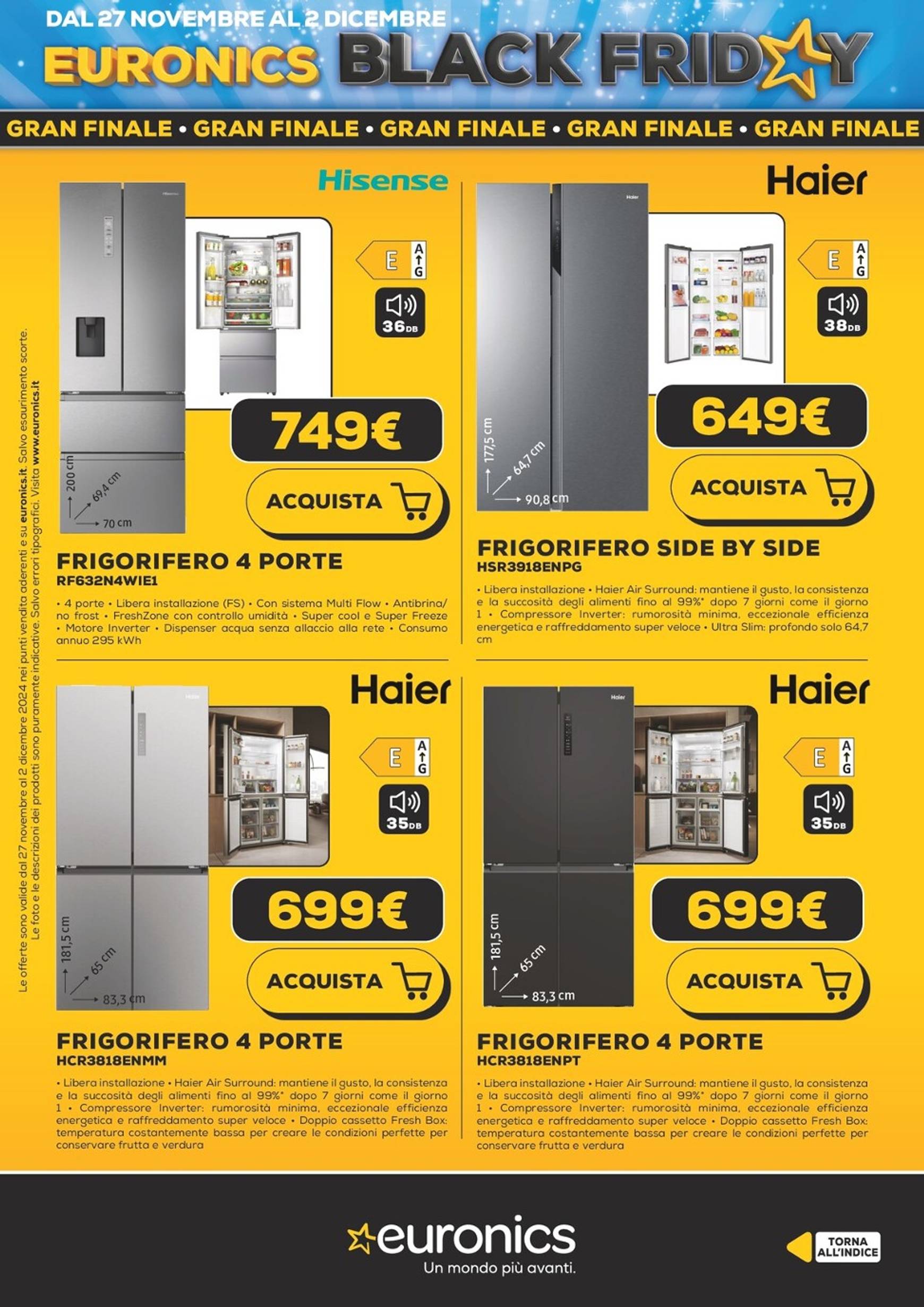 euronics - Volantino Euronics - Black Friday valido dal 27/11 al 02/12 - page: 27