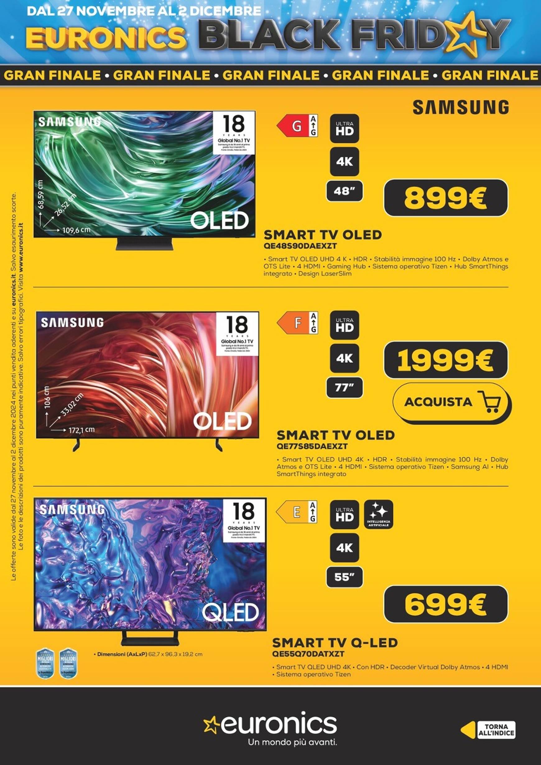 euronics - Volantino Euronics - Black Friday valido dal 27/11 al 02/12 - page: 8