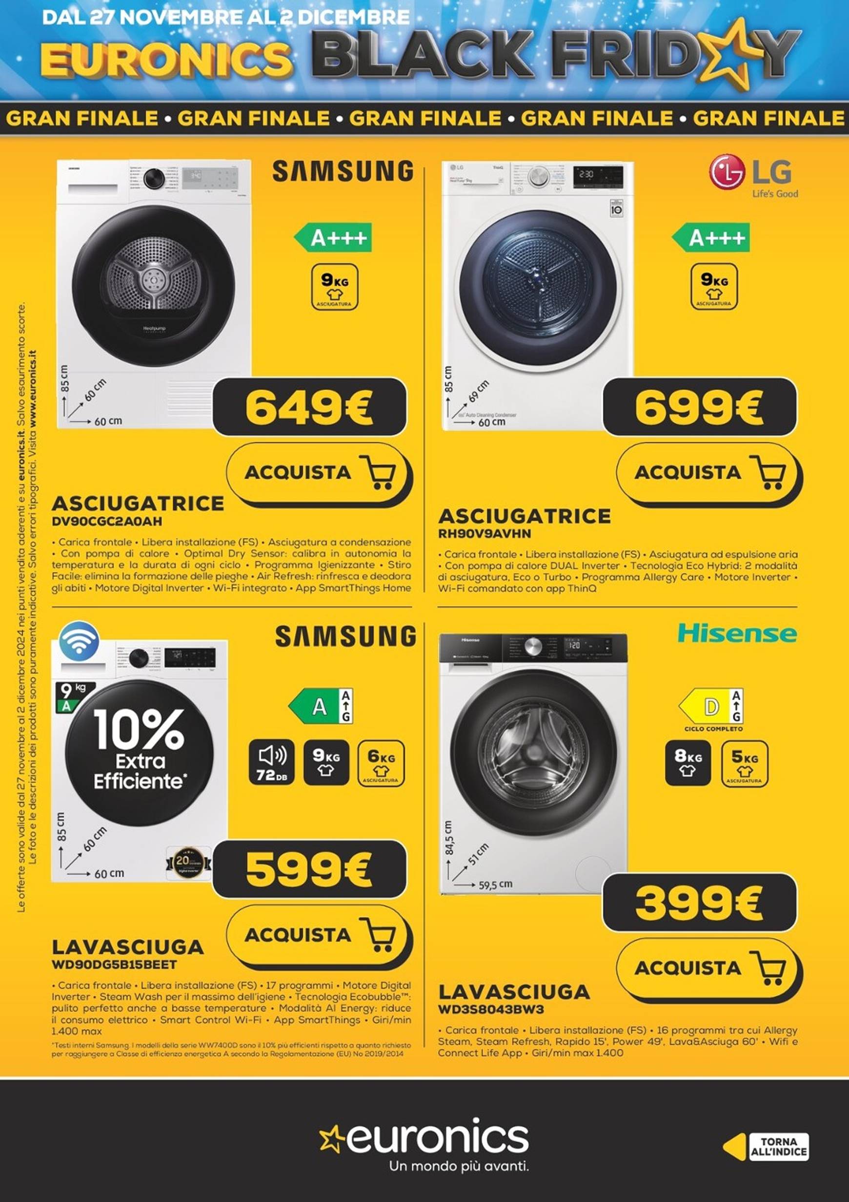 euronics - Volantino Euronics - Black Friday valido dal 27/11 al 02/12 - page: 23