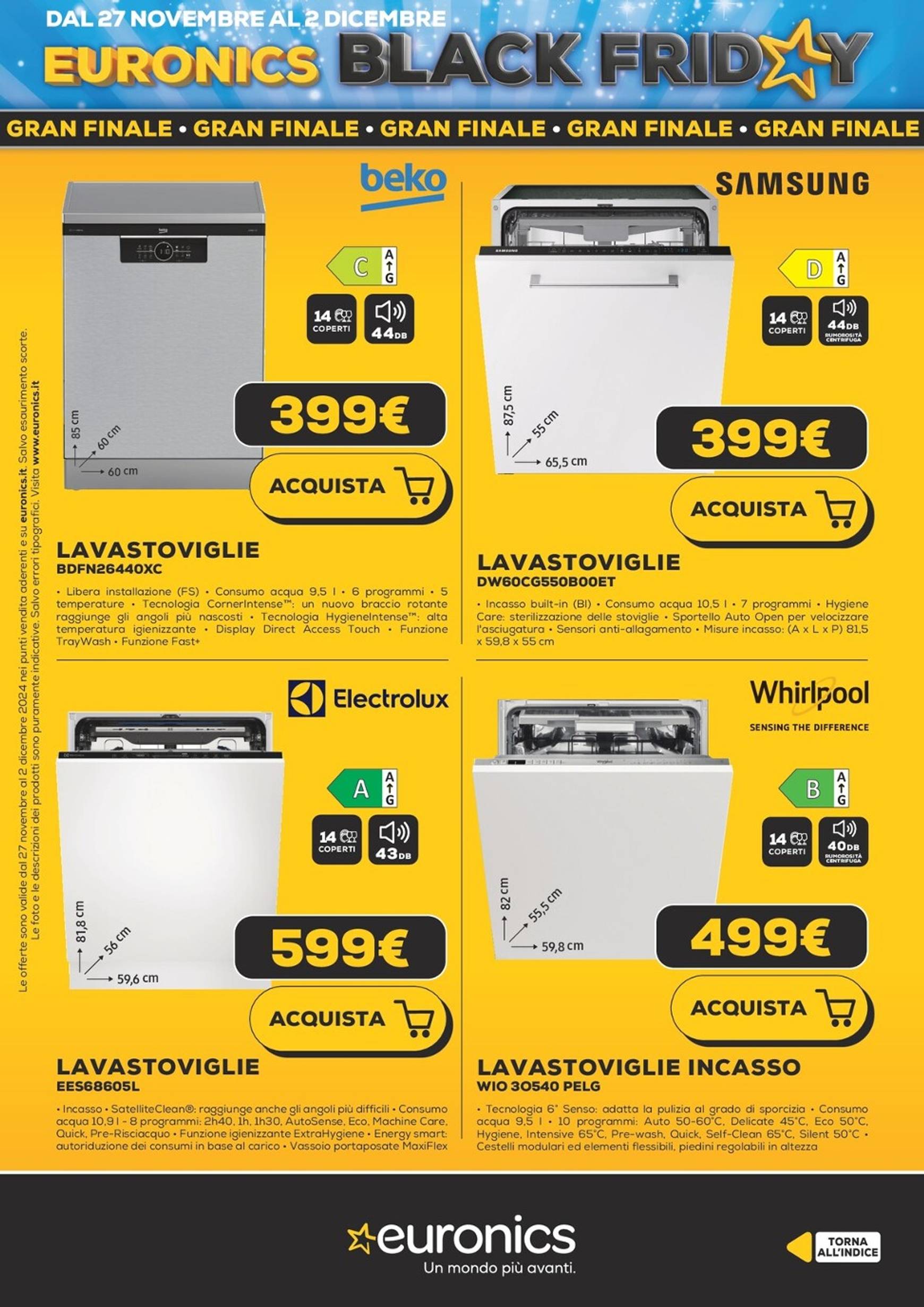 euronics - Volantino Euronics - Black Friday valido dal 27/11 al 02/12 - page: 29