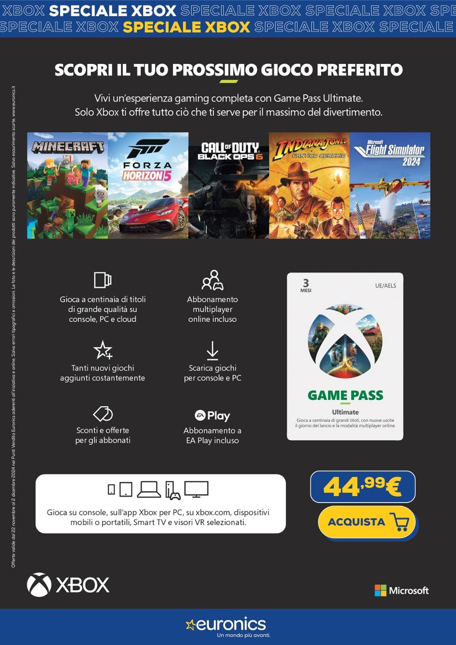 euronics - Volantino Euronics - Speciale Xbox valido dal 22/11 al 02/12 - page: 3