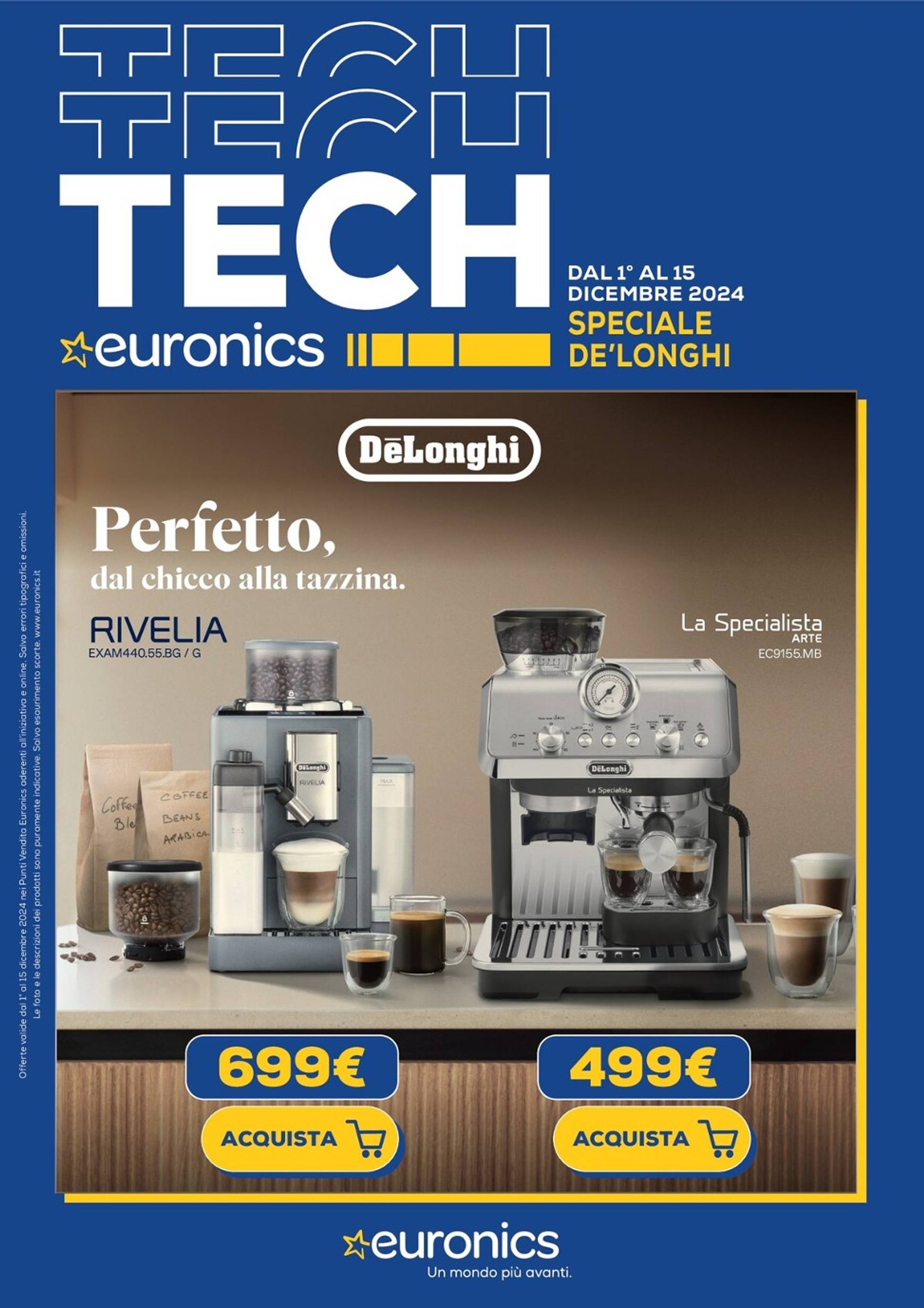 euronics - Volantino Euronics - Speciale De Longhi valido dal 01/12 al 15/12