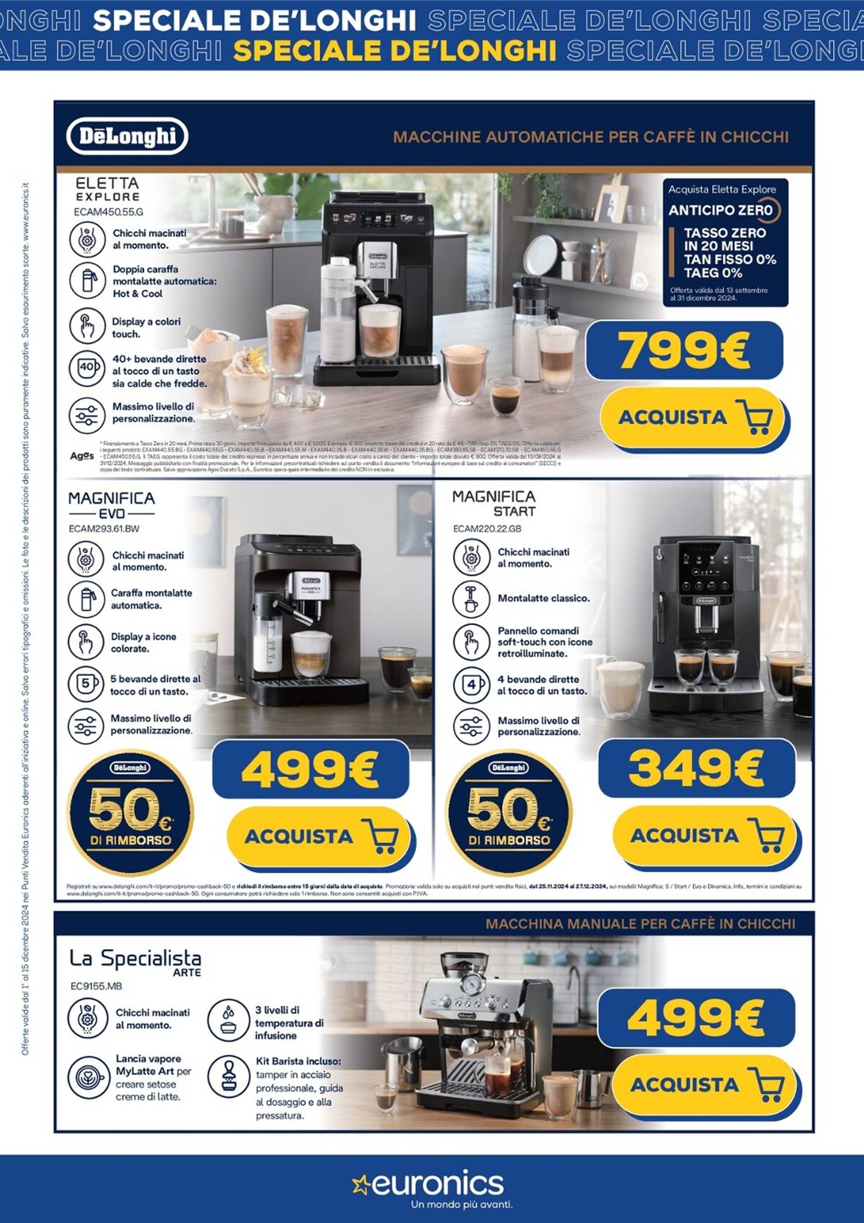 euronics - Volantino Euronics - Speciale De Longhi valido dal 01/12 al 15/12 - page: 3