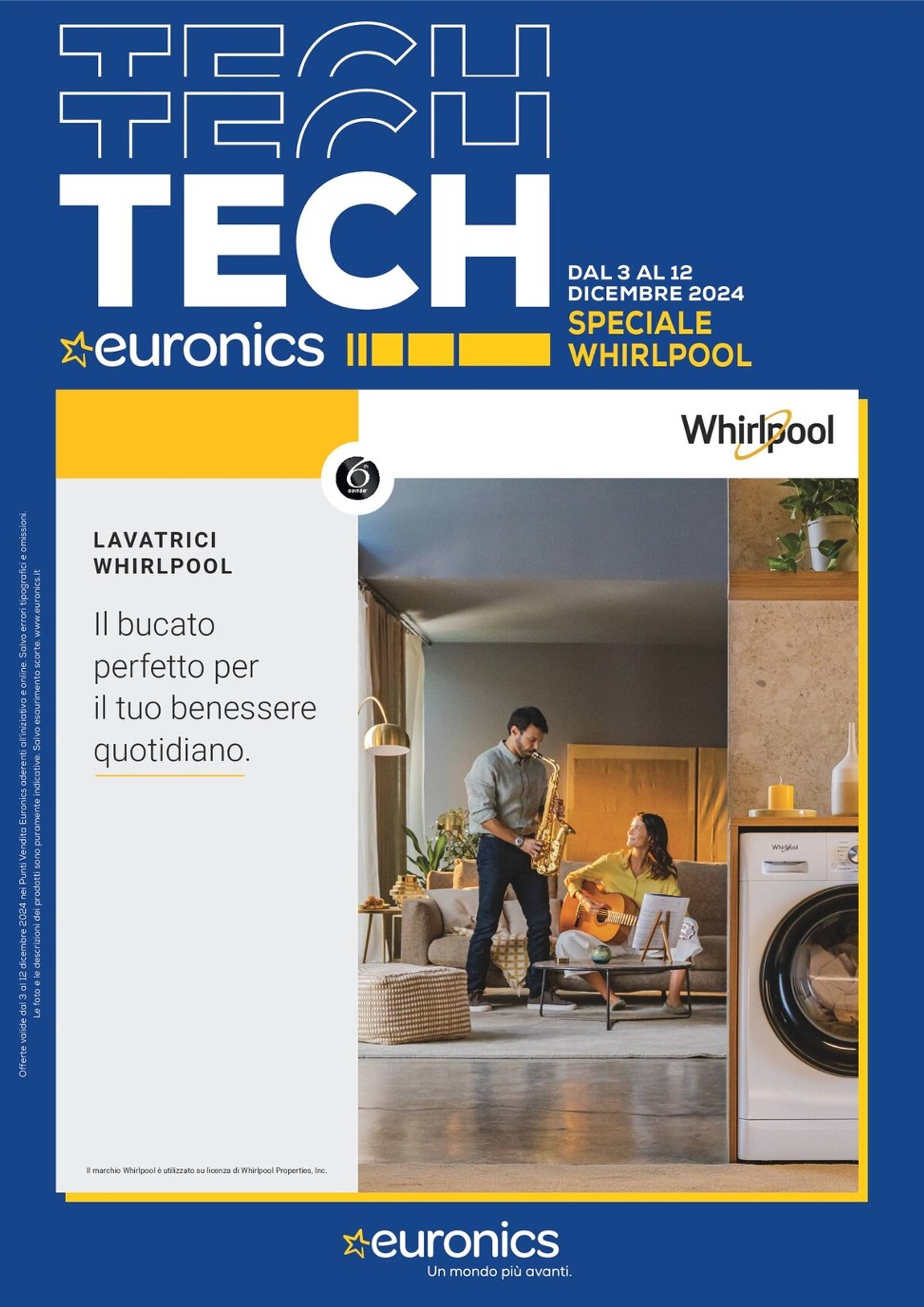 euronics - Volantino Euronics - Speciale Whirlpool valido dal 03/12 al 12/12