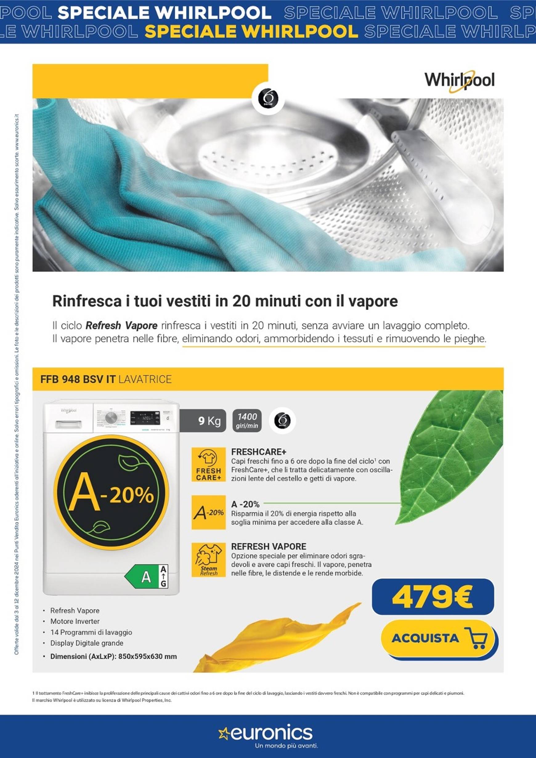 euronics - Volantino Euronics - Speciale Whirlpool valido dal 03/12 al 12/12 - page: 5