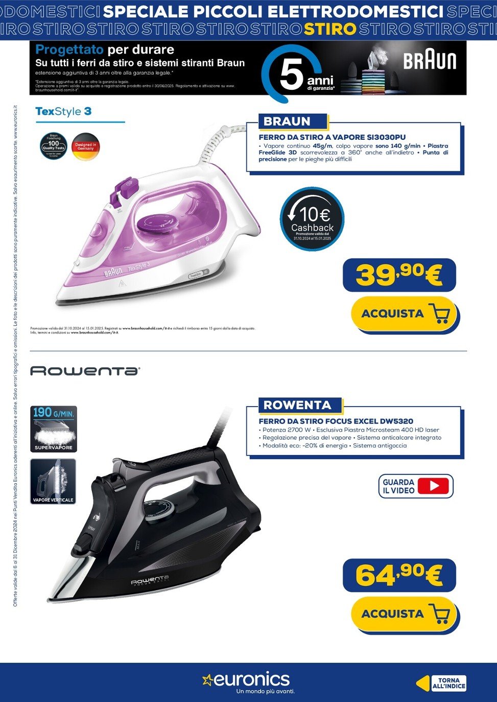 euronics - Volantino Euronics - Speciale Piccoli Elettrodomestici valido dal 06/12 al 31/12 - page: 8