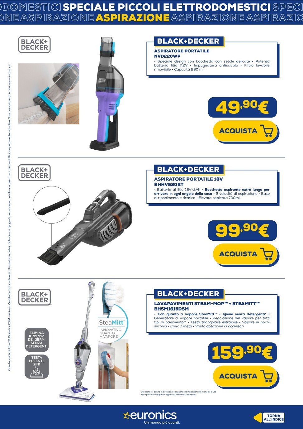 euronics - Volantino Euronics - Speciale Piccoli Elettrodomestici valido dal 06/12 al 31/12 - page: 5