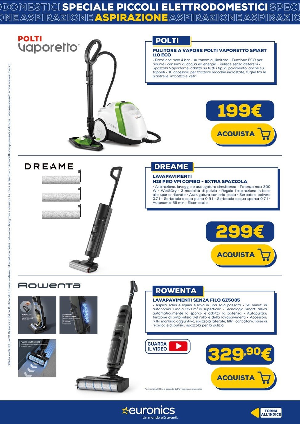 euronics - Volantino Euronics - Speciale Piccoli Elettrodomestici valido dal 06/12 al 31/12 - page: 6