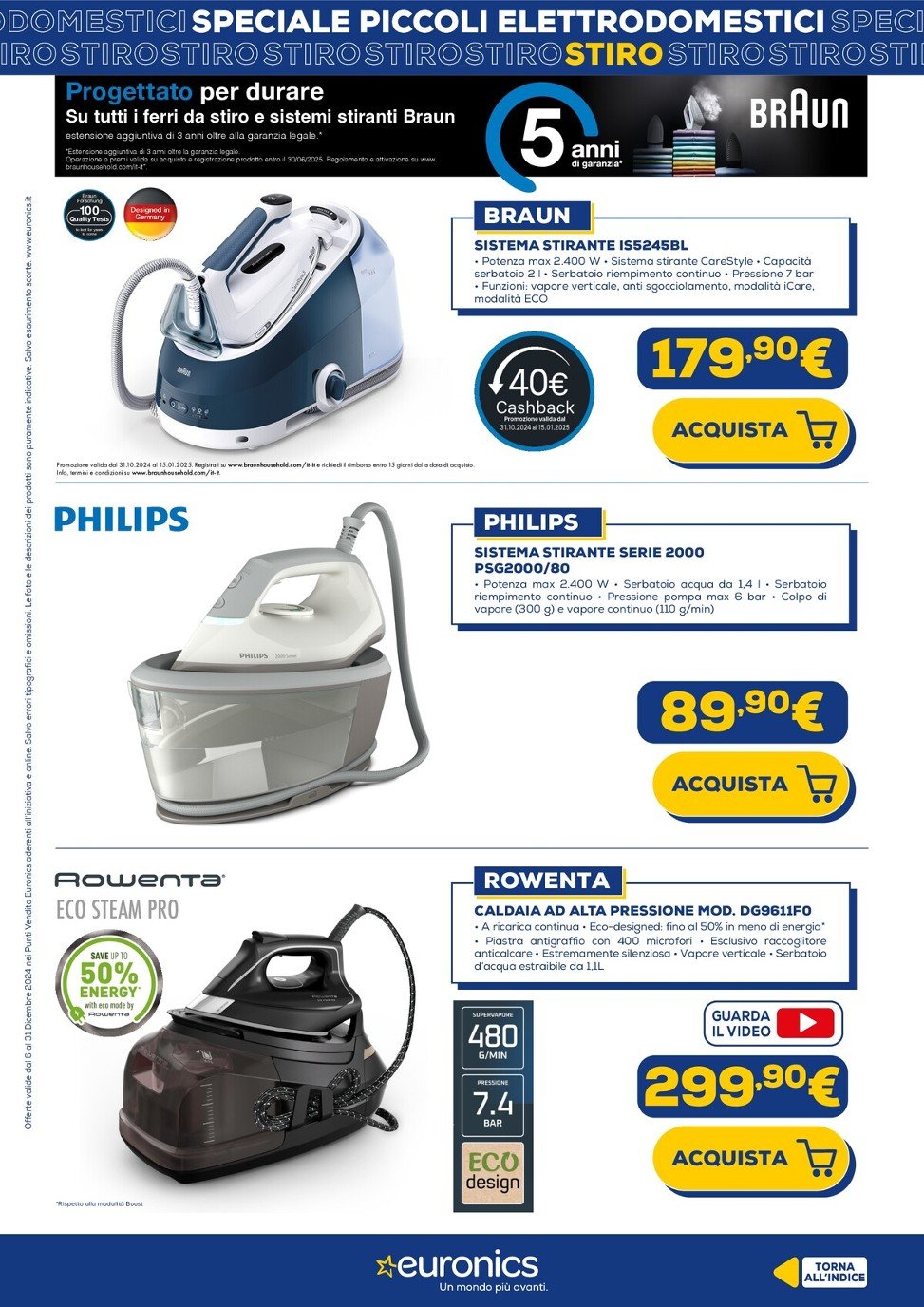 euronics - Volantino Euronics - Speciale Piccoli Elettrodomestici valido dal 06/12 al 31/12 - page: 9